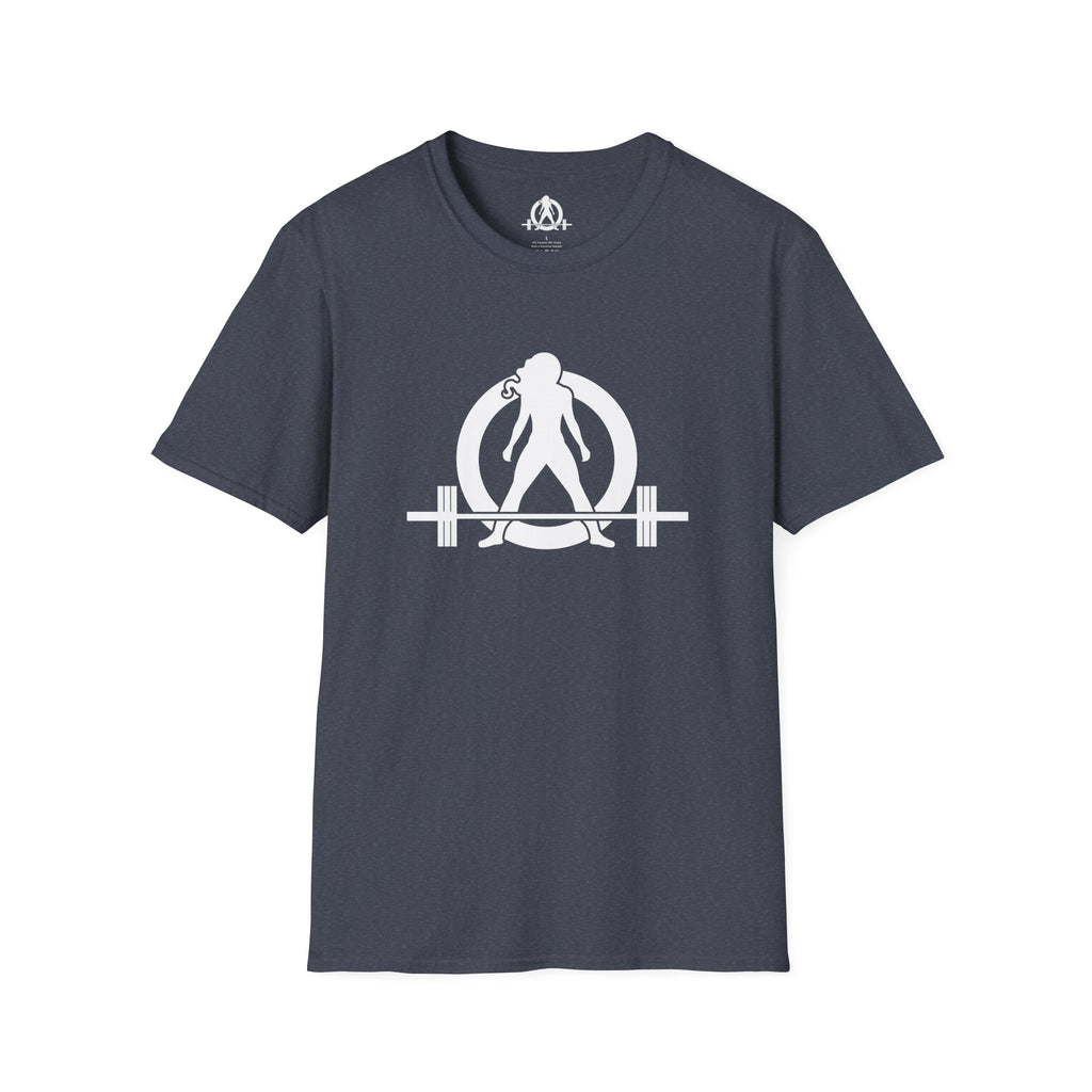 Iron Sharpens Iron - Unisex Softstyle T-Shirt - White Logo Front & Back