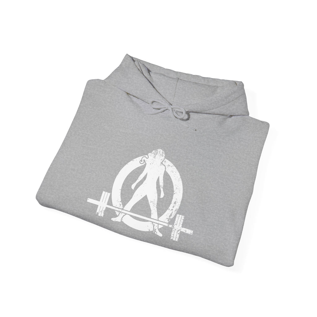 The Bar Is Loaded - Unisex Heavy Blend Hooded Sweatshirt - White Logo