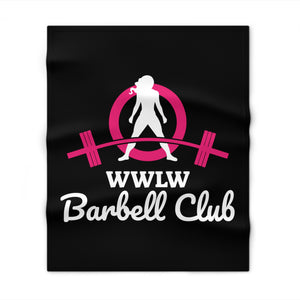 Throw Blanket - WWLW Barbell Club - Black Logo
