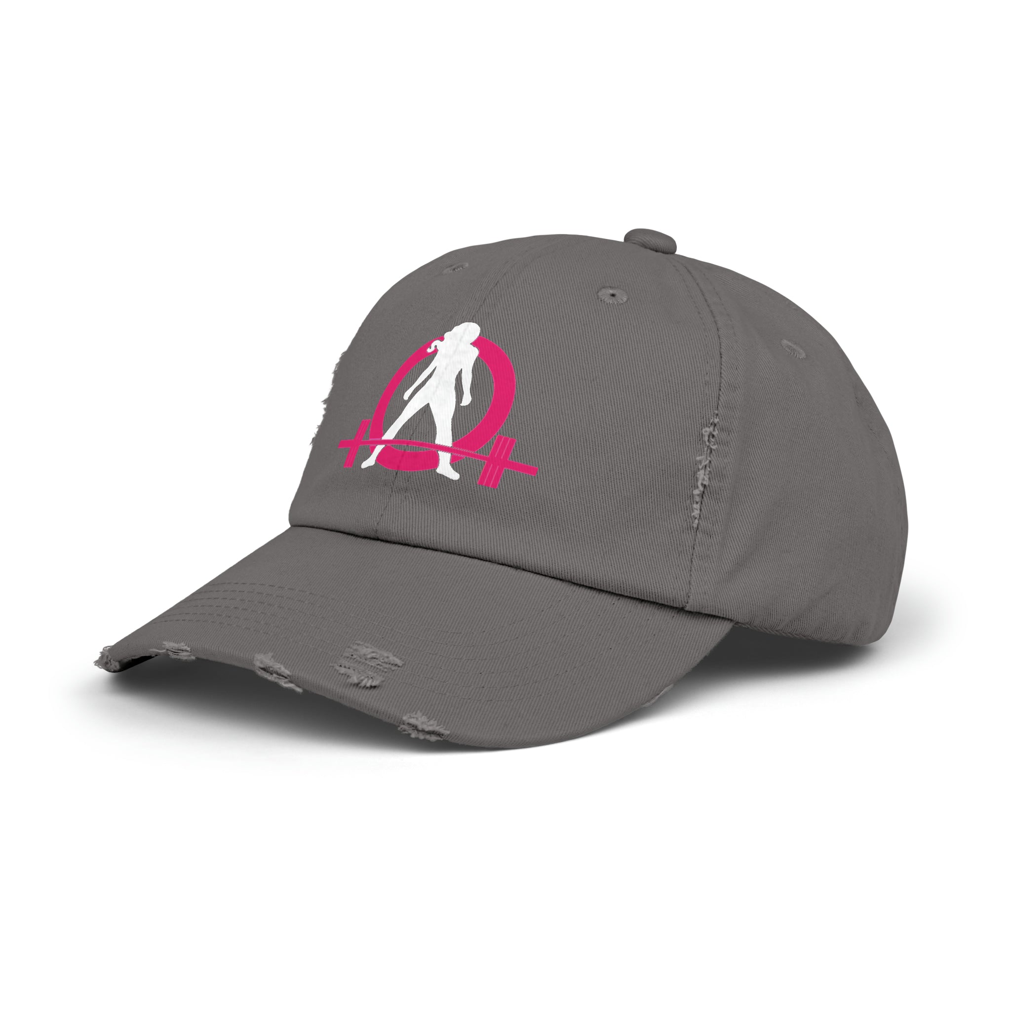 Unisex Distressed Cap - Classic Color Logo