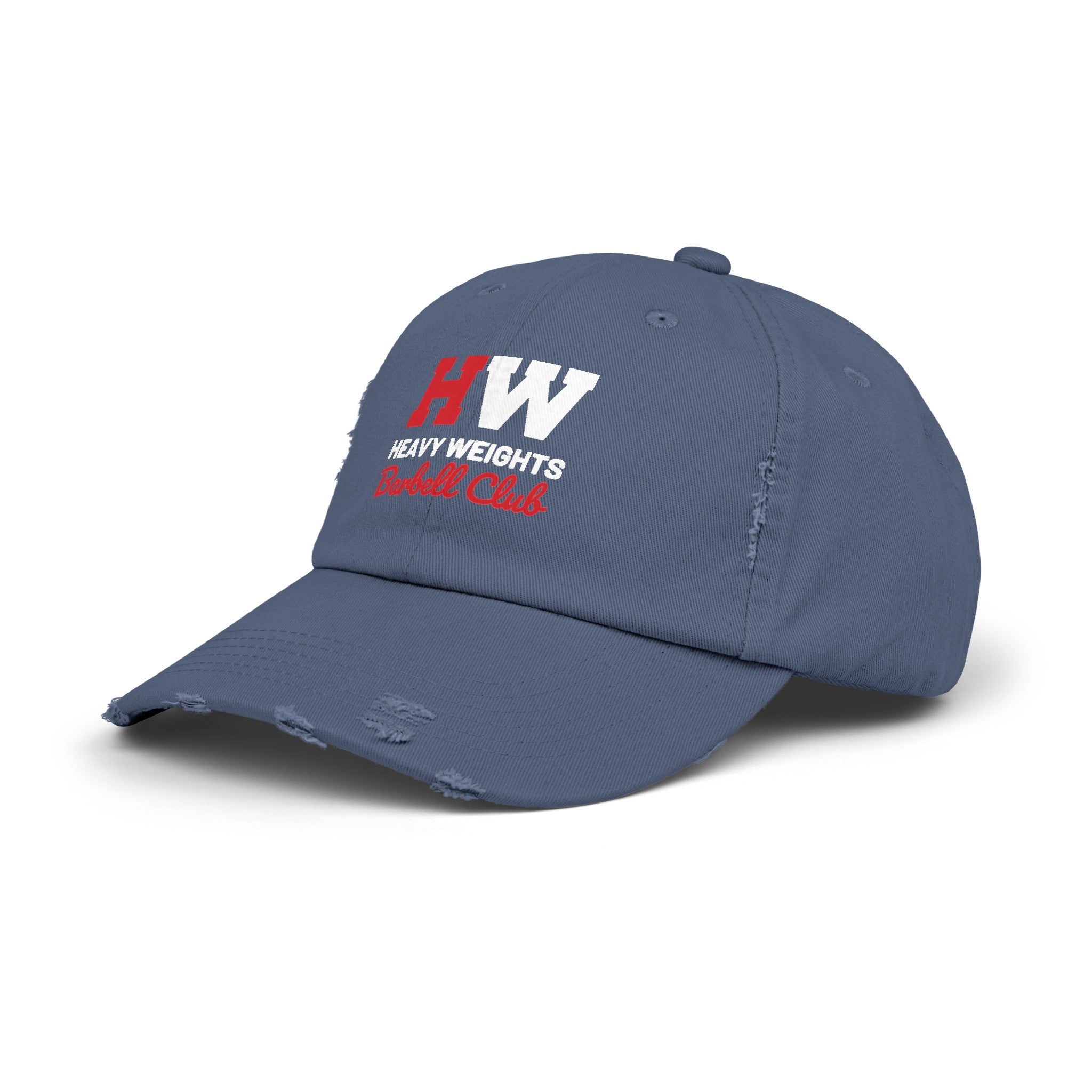 Heavy Weights Barbell Club - Unisex Distressed Cap - Classic Color Logo