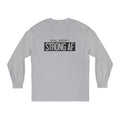 Goal Weight Strong AF - Unisex Classic Long Sleeve T-Shirt - Main Logo Black Print on Front & Back