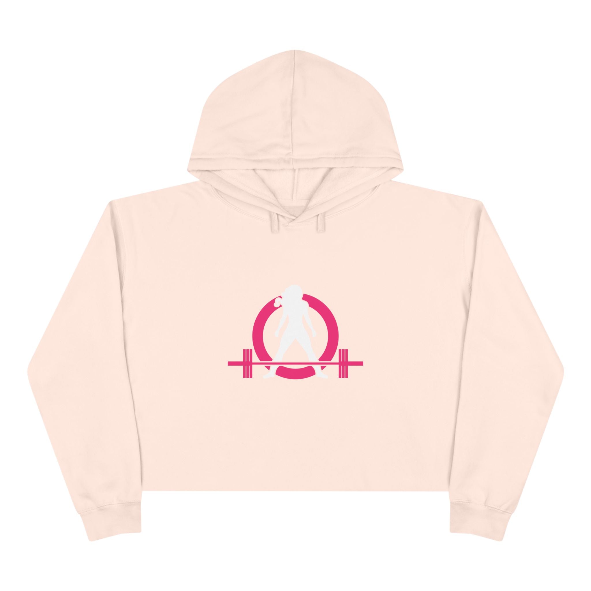 Empowered Crop Hoodie – For Strong Women Who Lift - Classic Logo