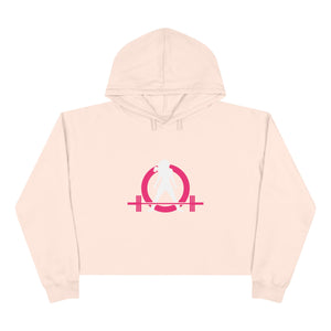 Empowered Crop Hoodie – For Strong Women Who Lift - Classic Logo