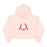 Empowered Crop Hoodie – For Strong Women Who Lift - Classic Logo