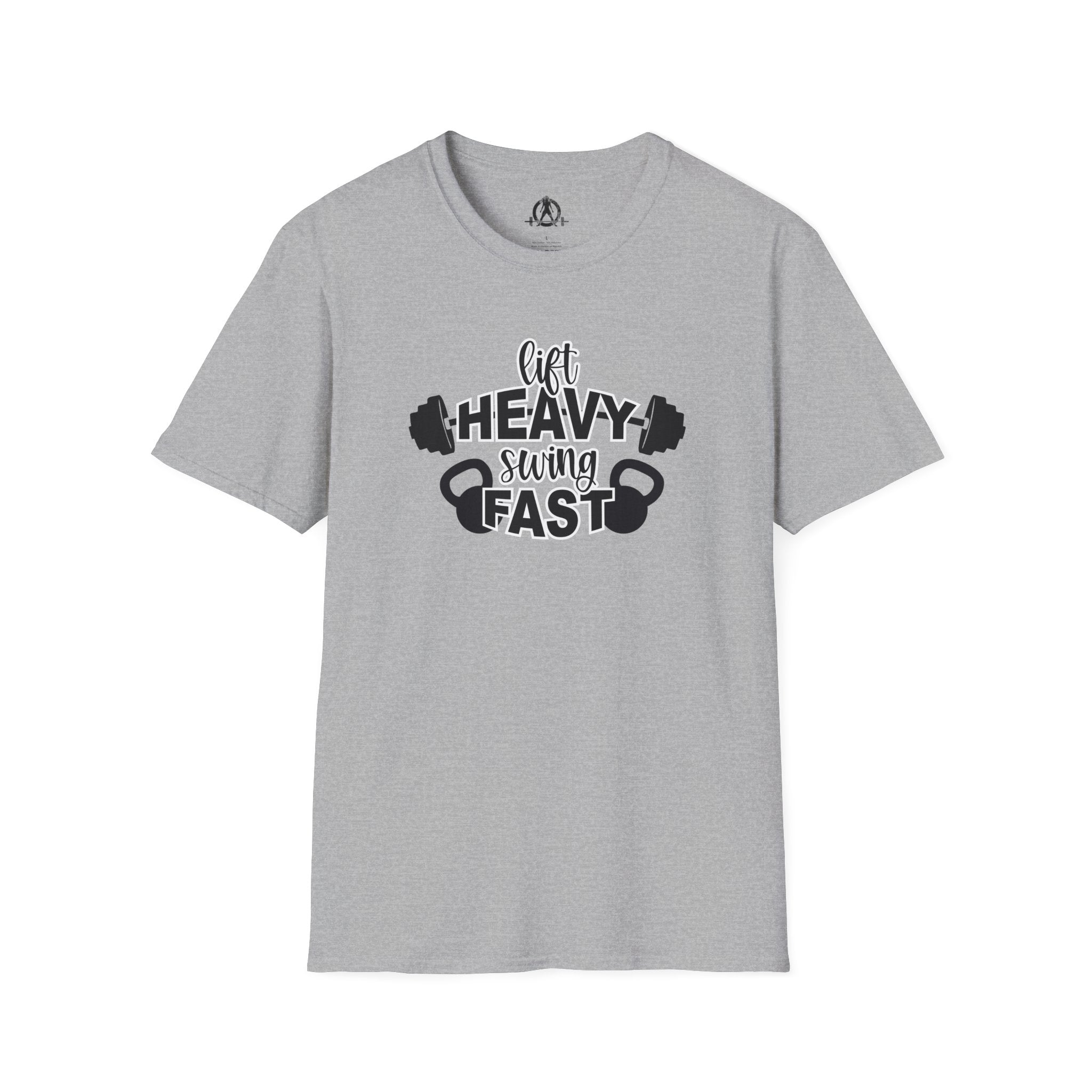 Lift Heavy Swing Fast - Unisex Softstyle T-Shirt - Logo Front
