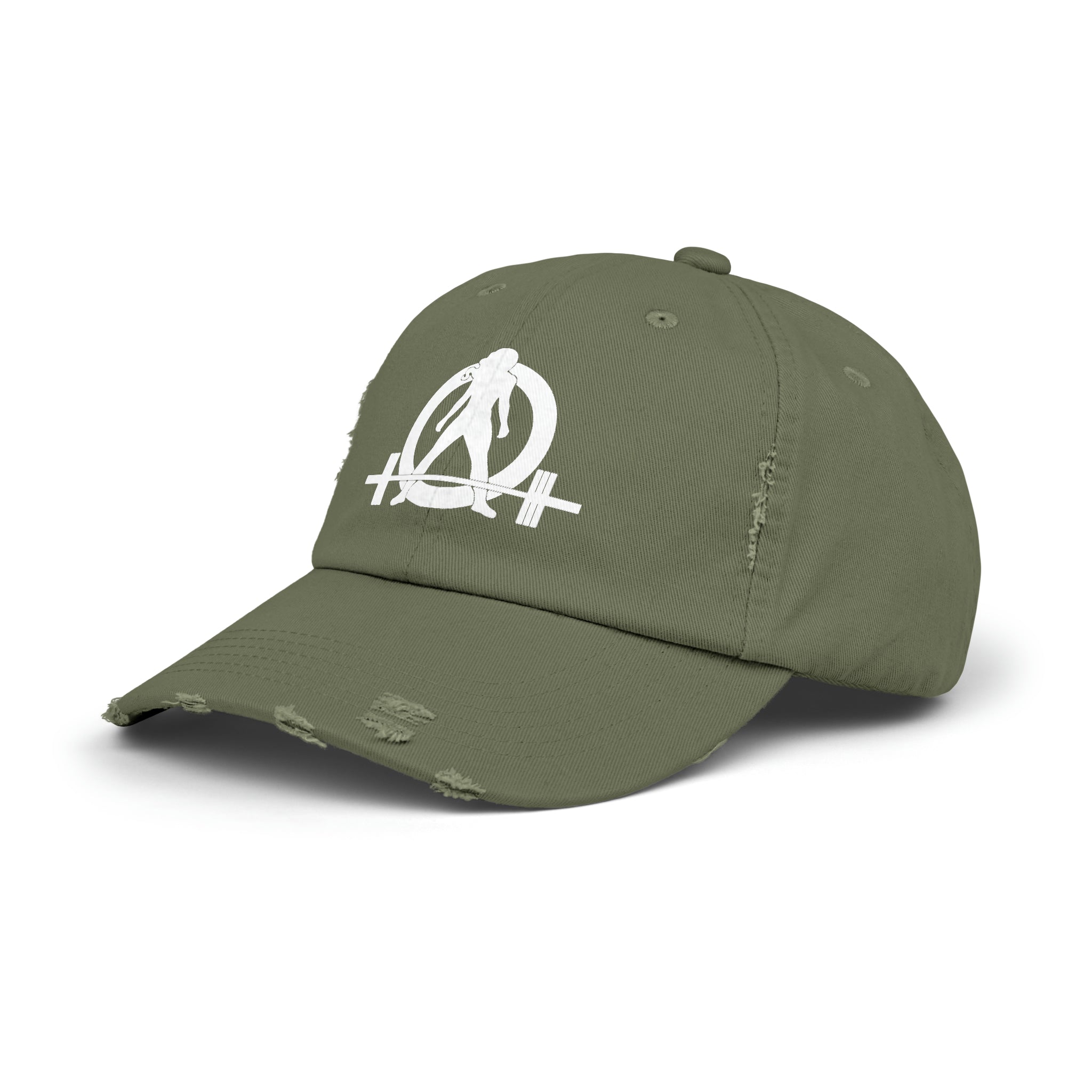 Unisex Distressed Cap - White Distressed Logo
