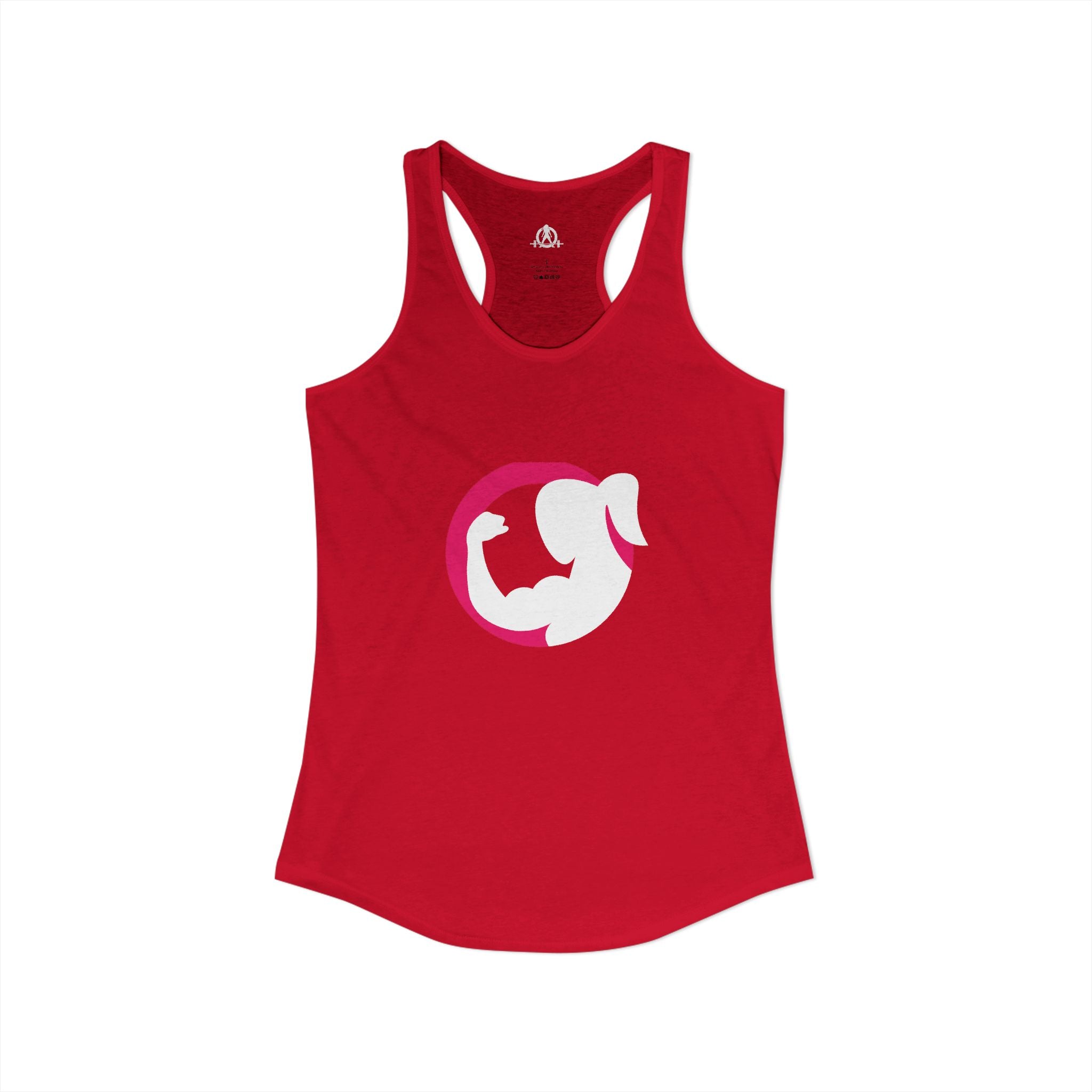 Strong Her - Classic Color Logo - Ideal Racerback Tank - Front Logo - Plain Back
