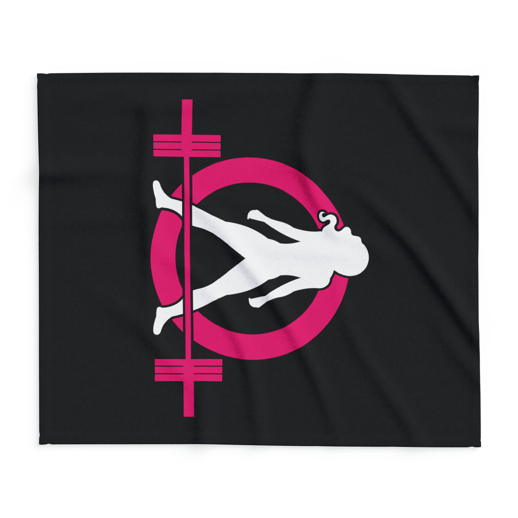 Arctic Fleece Blanket - Black Classic Logo