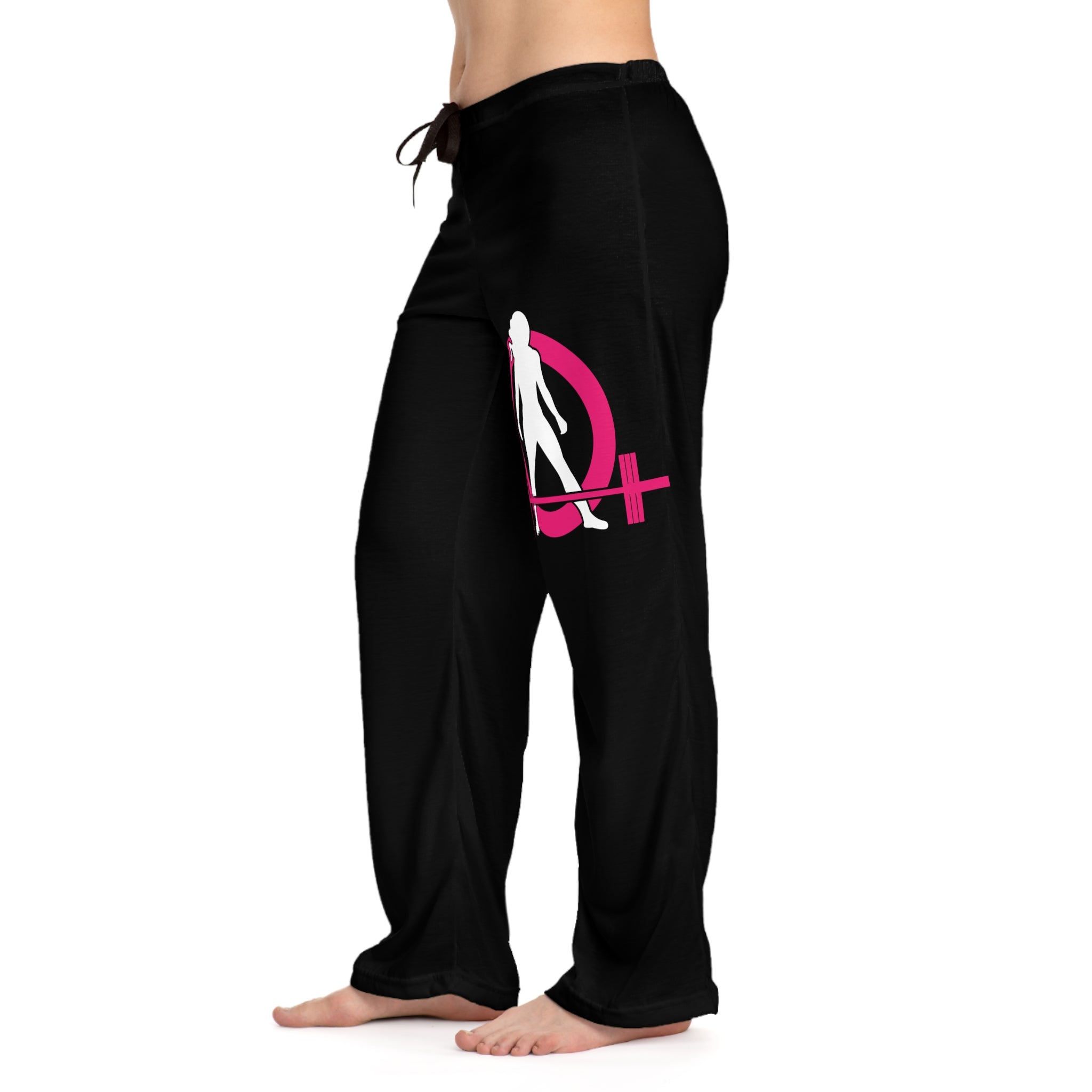 Women's Pajama Pants (AOP) - Classic Dark Logo