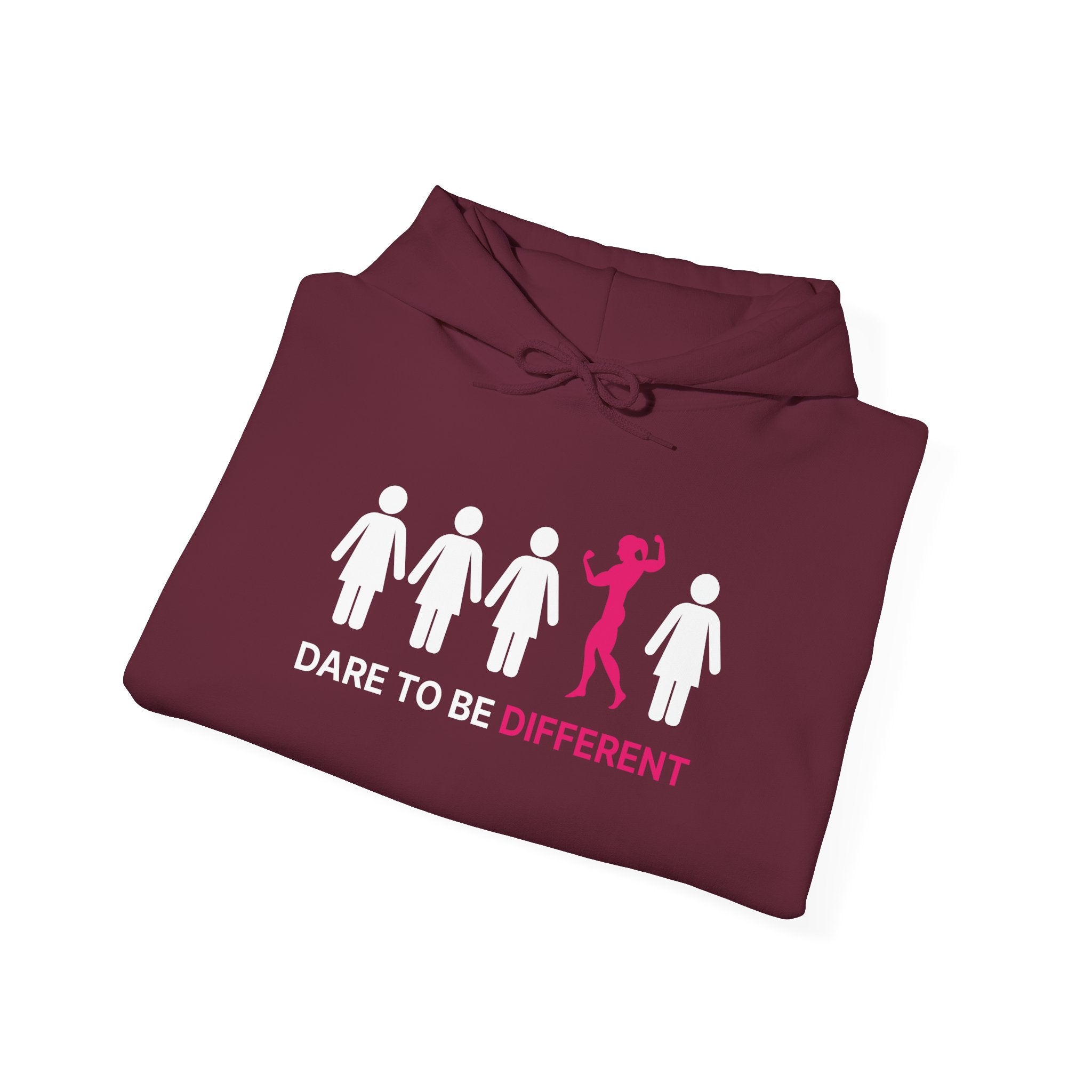 Dare To Be Different Flex - Unisex Heavy Blend Hooded Sweatshirt -  Print on Front & Back