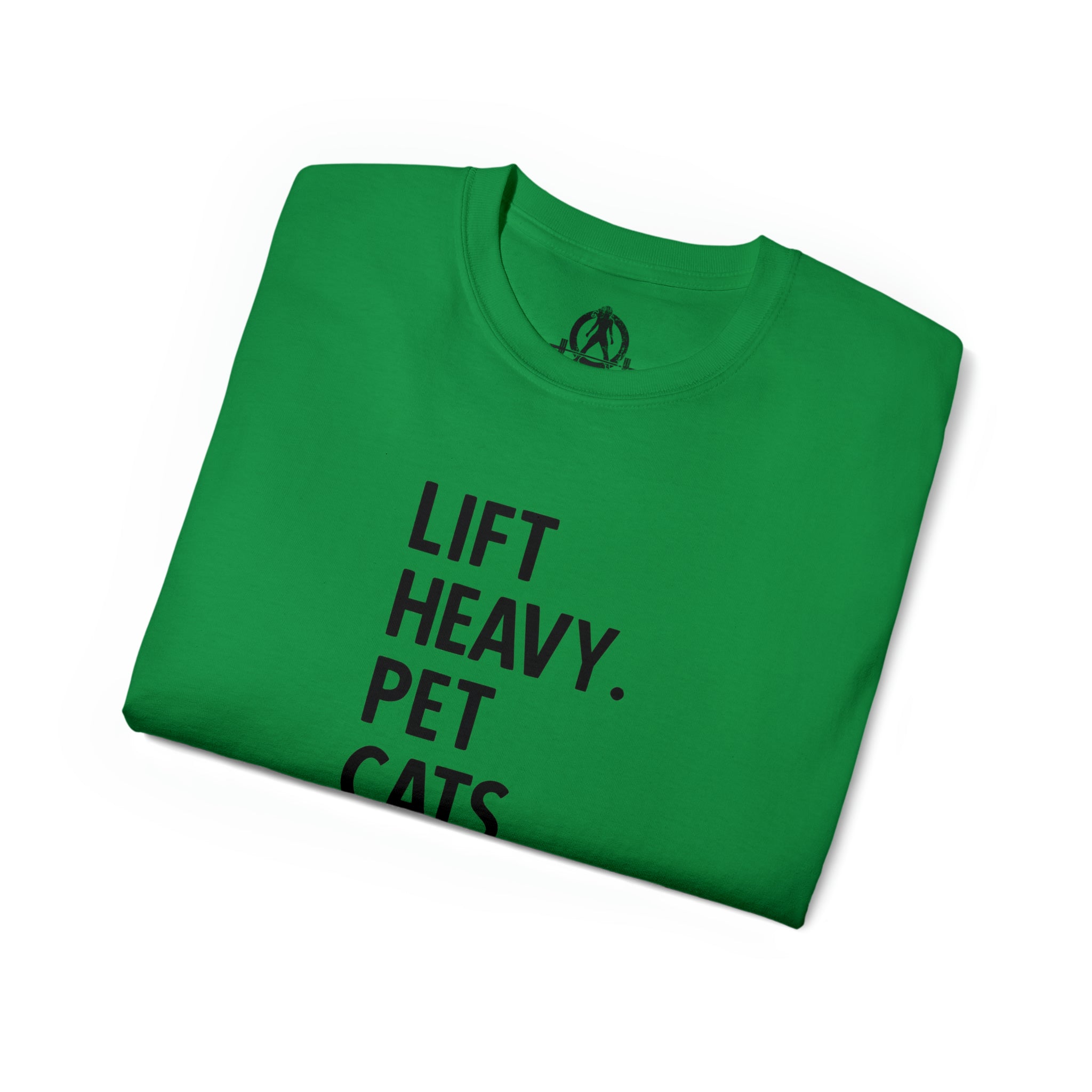 Lift Heavy Pet Cats - Unisex Ultra Cotton Tee - Black Logo