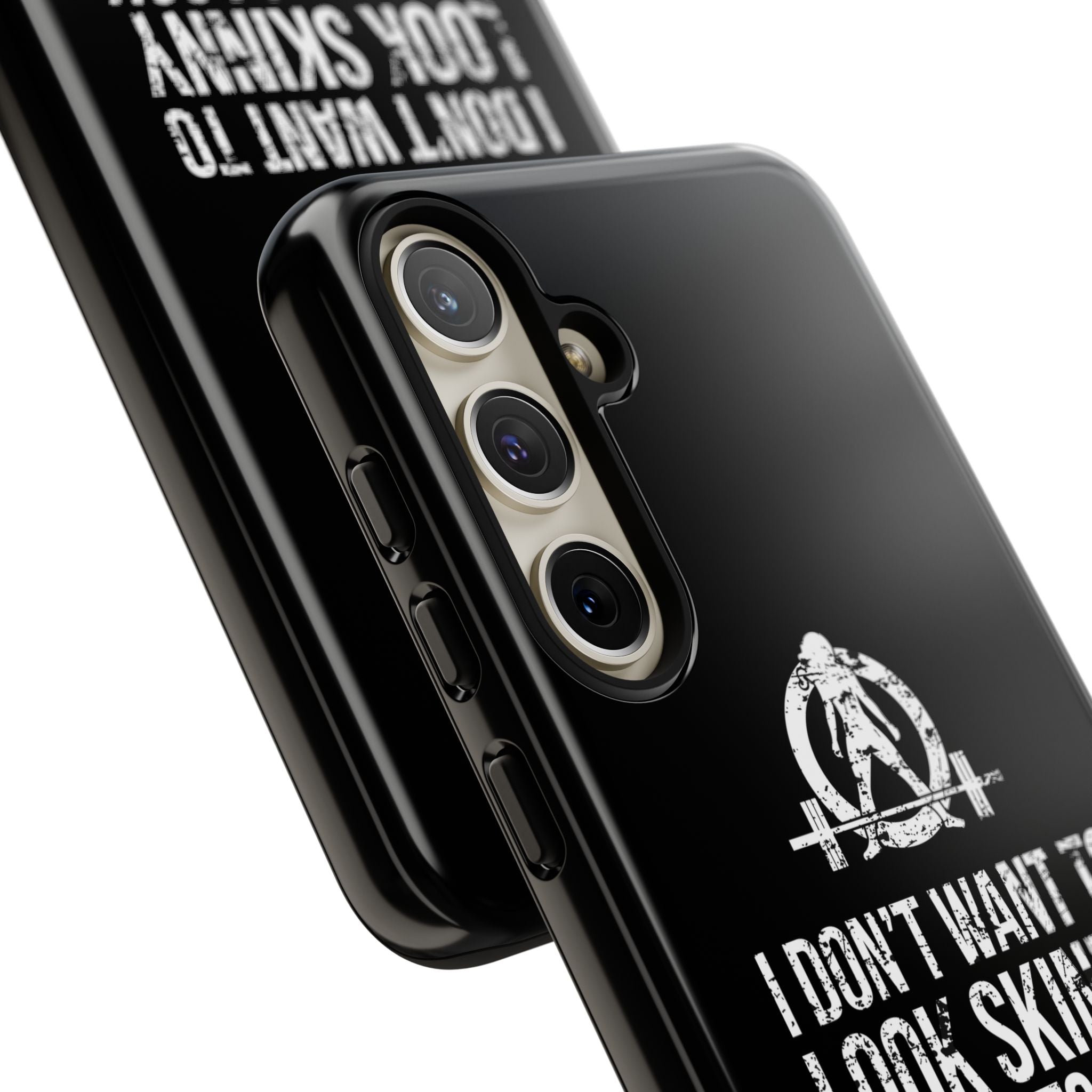 Tough Cases - I Don't Want To Look Skinny I Want To Look Like I Can Kick Your Ass - WWLW Logo