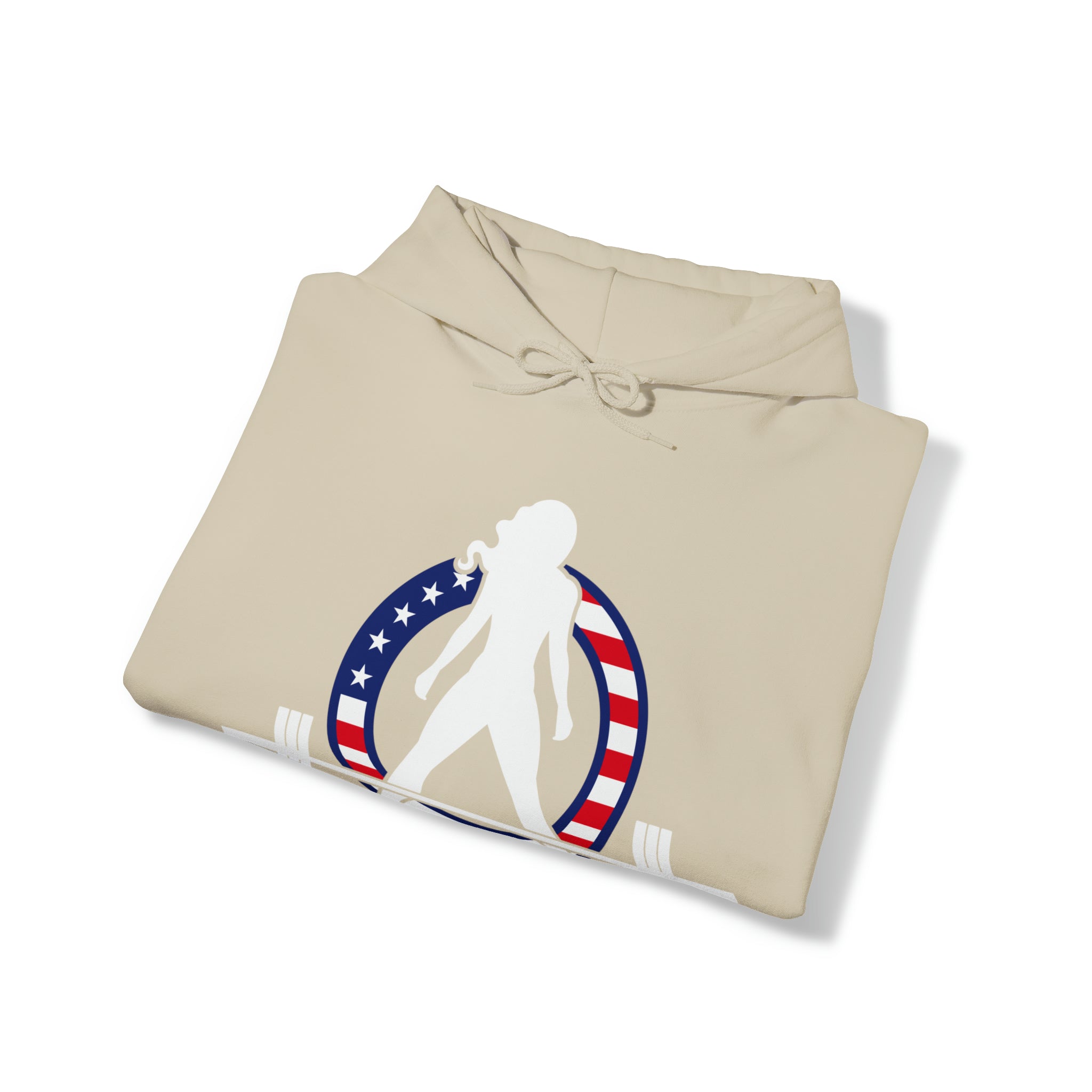 USA Logo - Unisex Heavy Blend Hooded Sweatshirt - USA Logo Dark - Plain Back