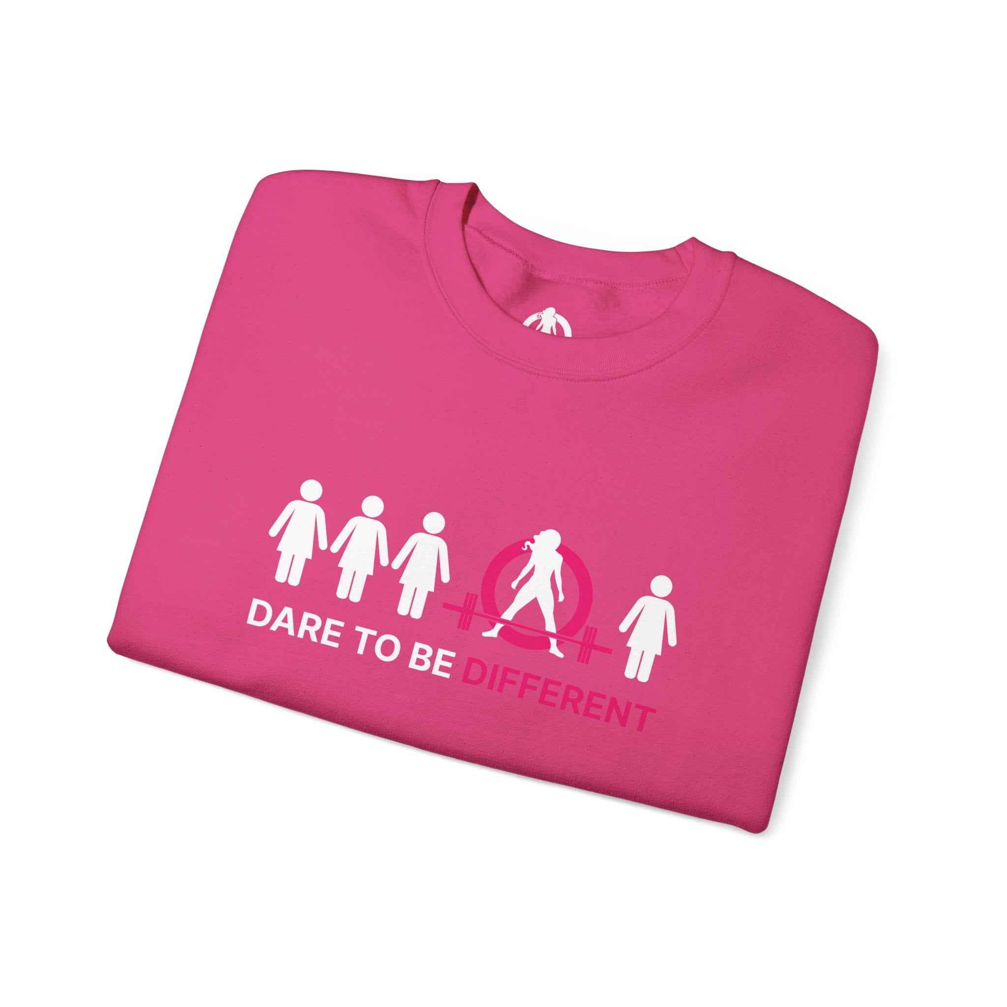 Dare To Be Different - Deadlift - Unisex Heavy Blend™ Crewneck Sweatshirt - Front  Logo
