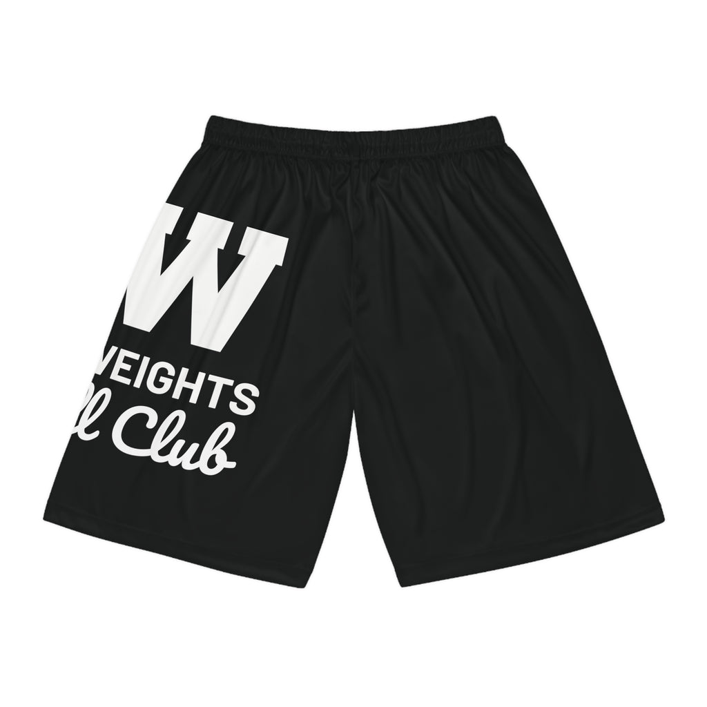 HW Barbell Club - Basketball Shorts (AOP) - Large Print