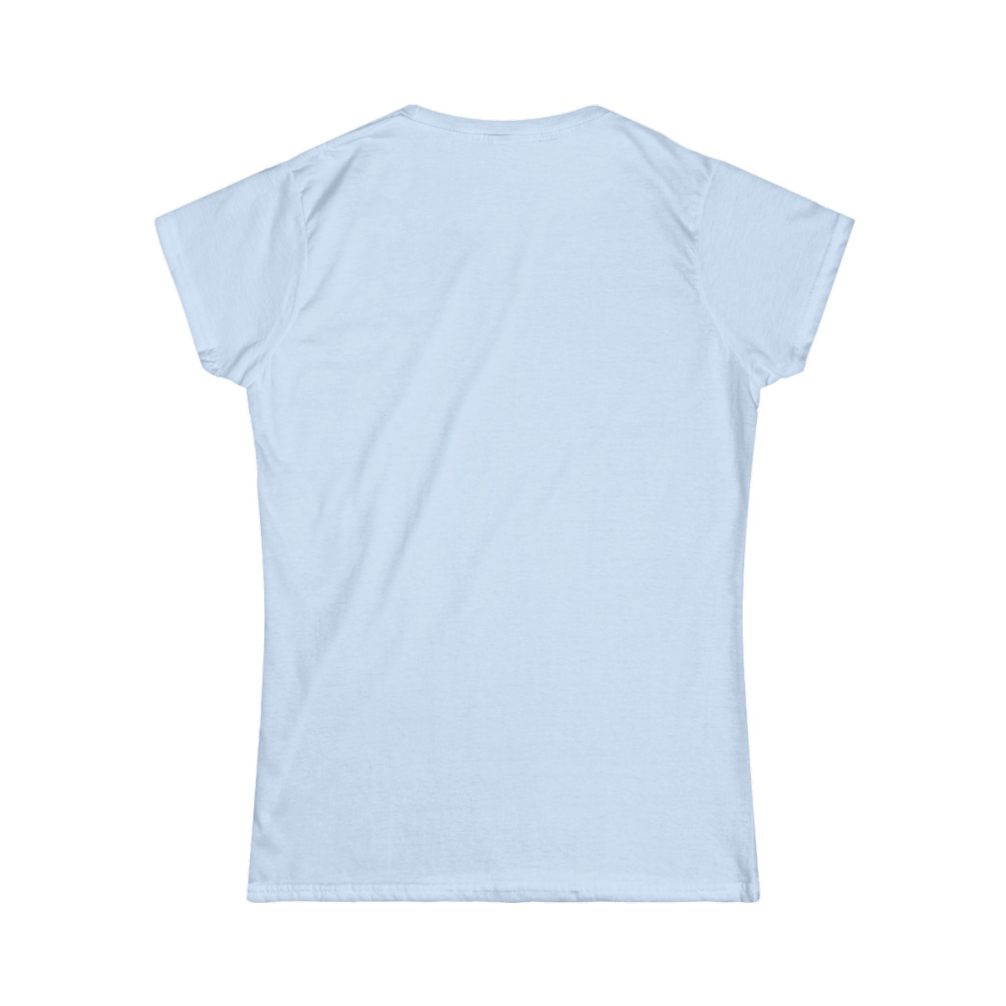 Lift Heavy Run Fast - Women's Softstyle Tee - White Front Logo