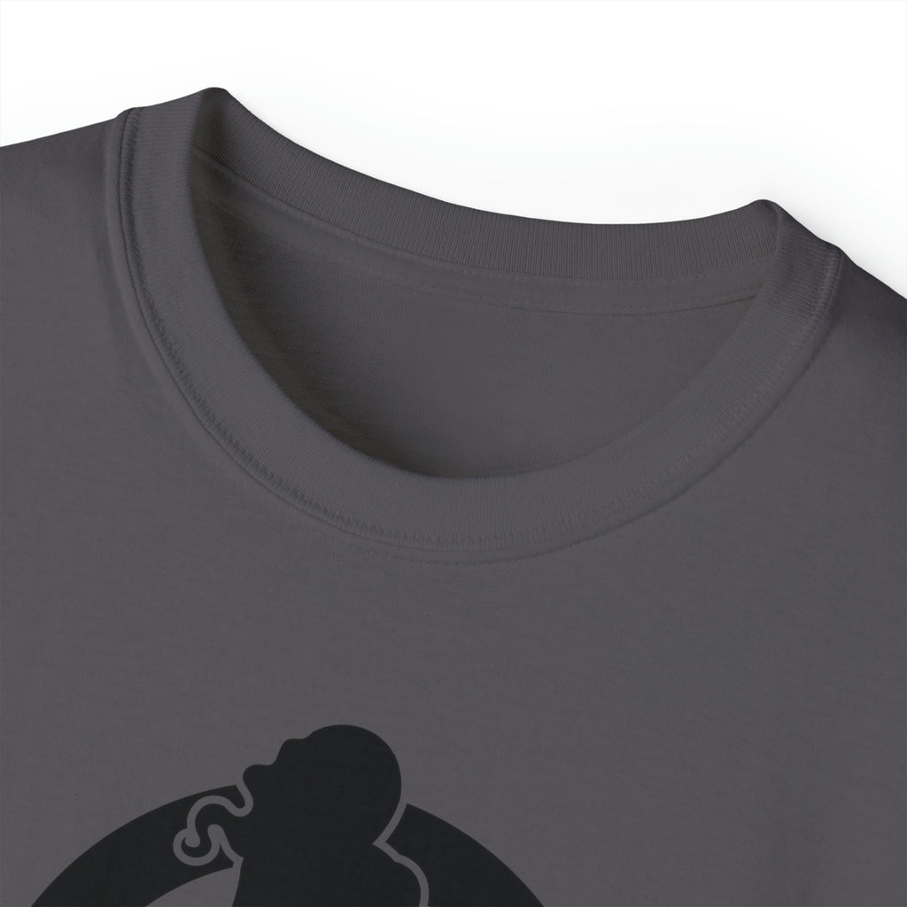Classic Logo Black - Unisex Ultra Cotton Tee - Plain Back