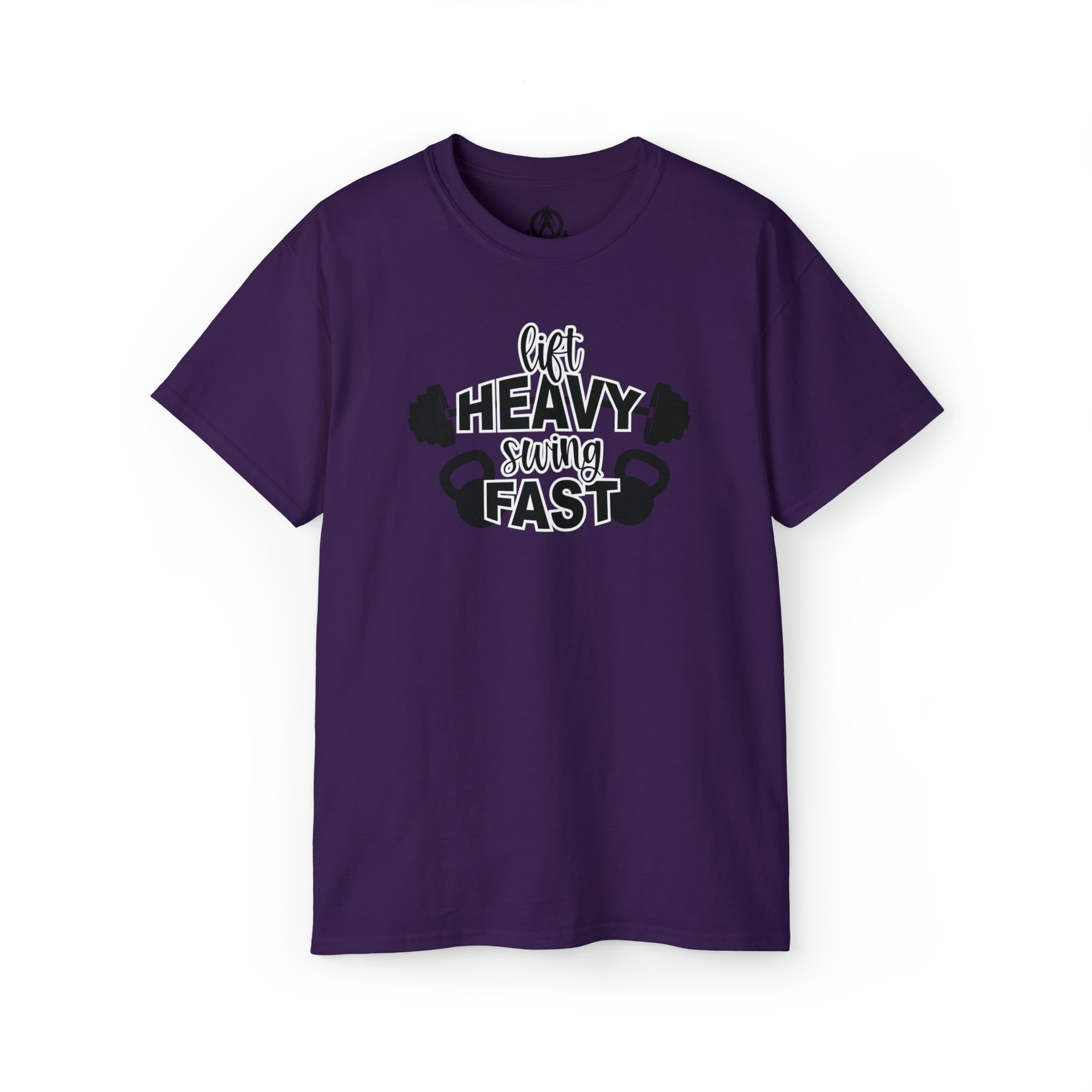 Lift Heavy Swing Fast - Unisex Ultra Cotton Tee - Black Logo