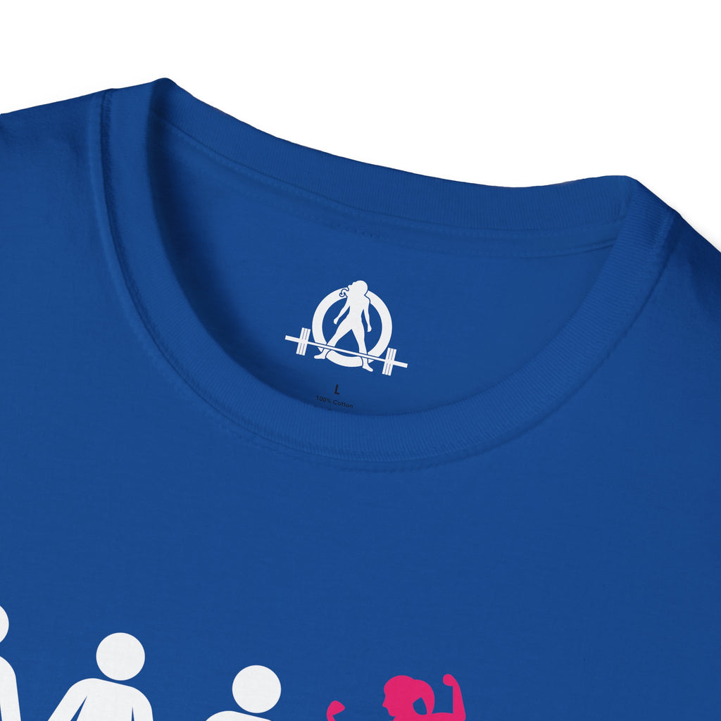 Dare To Be Different - Flex - Unisex Softstyle T-Shirt - Logo Front Plain Back