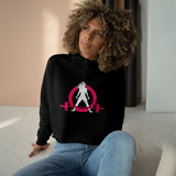 Empowered Crop Hoodie – For Strong Women Who Lift - Classic Logo