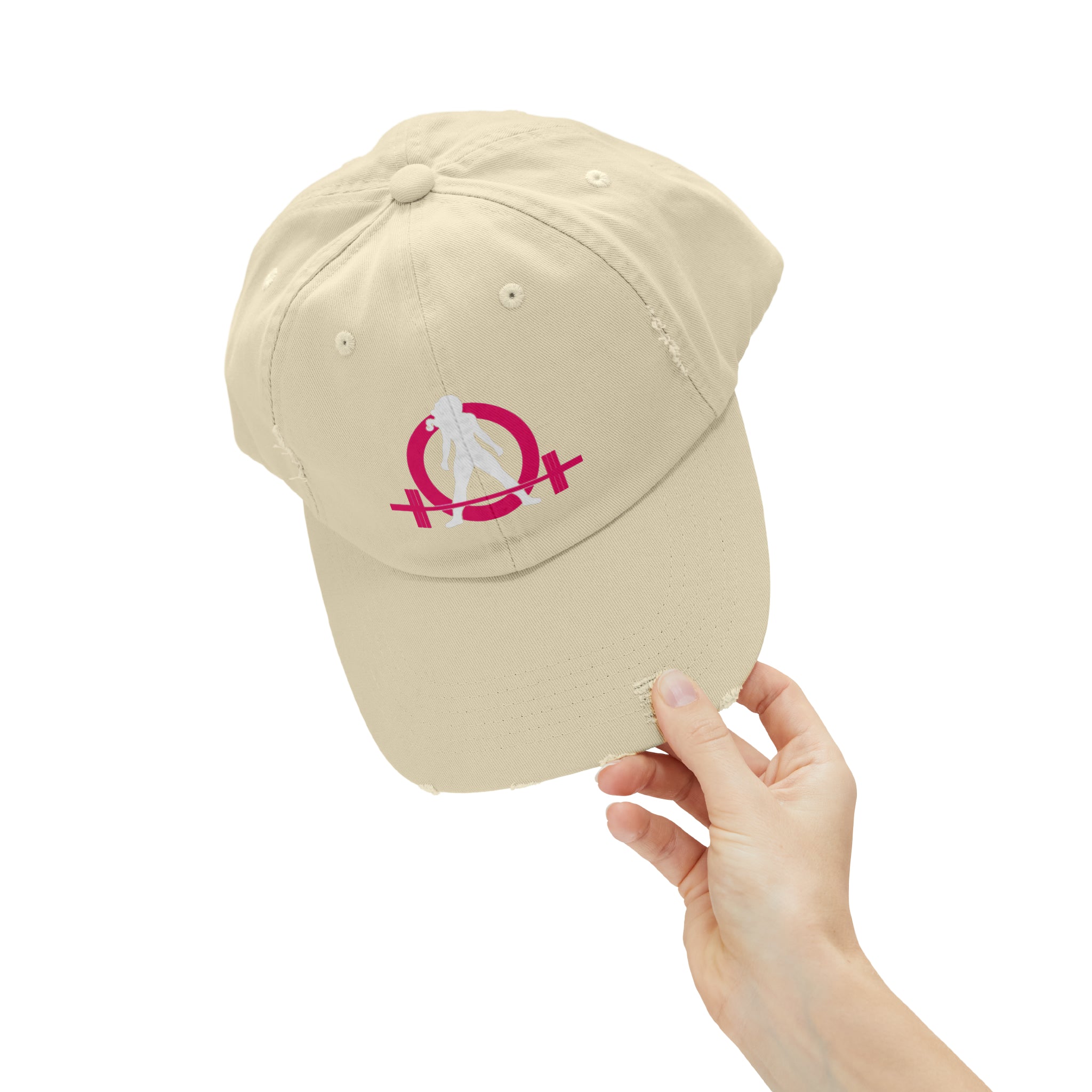 Unisex Distressed Cap - Classic Color Logo