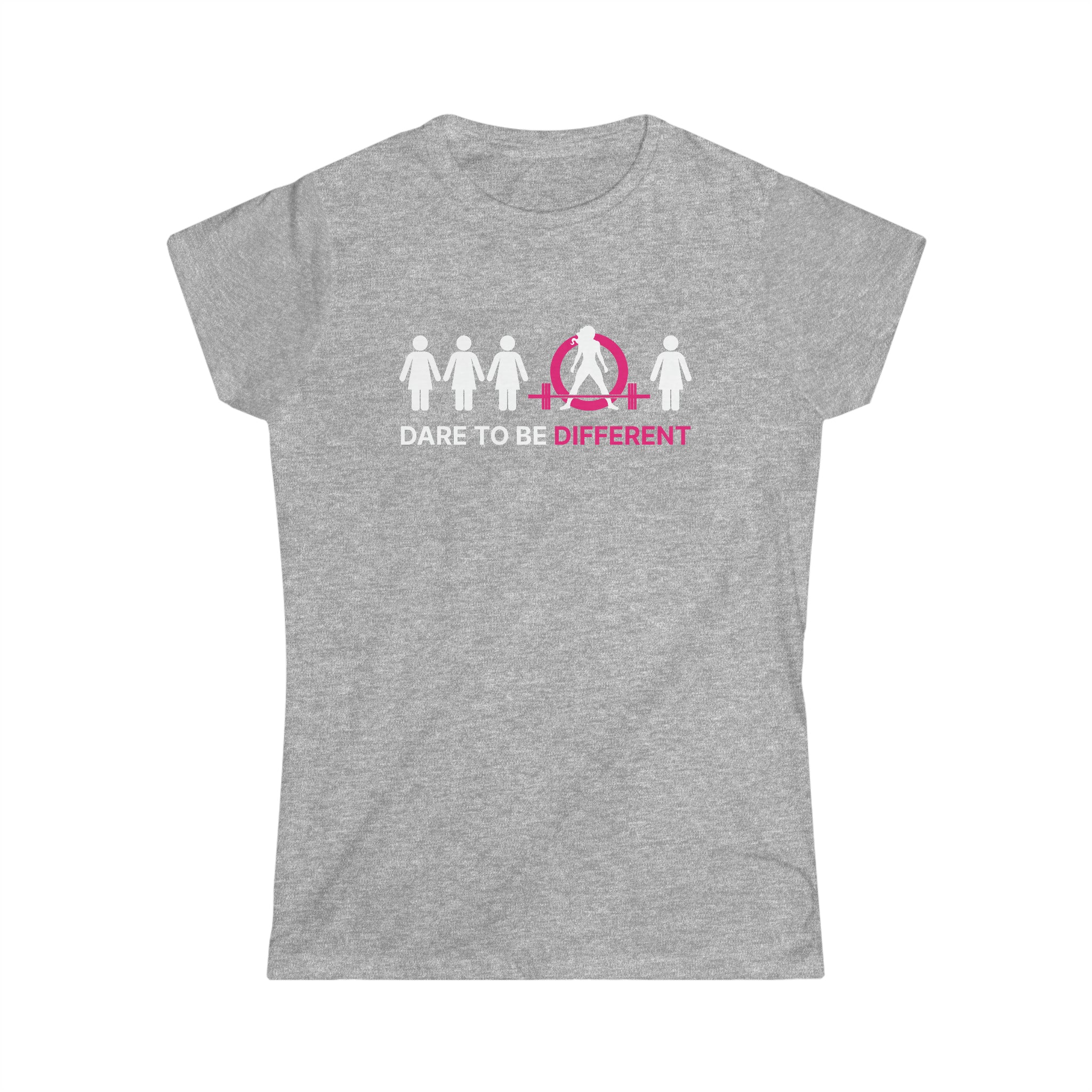 Dare To Be Different - Deadlift - Women's Softstyle Tee - Logo on Front