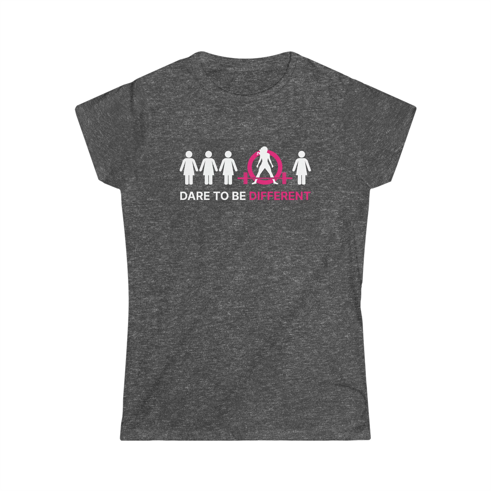 Dare To Be Different - Deadlift - Women's Softstyle Tee - Logo on Front