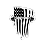 USA Barbell - Kiss-Cut Stickers - Black Logo