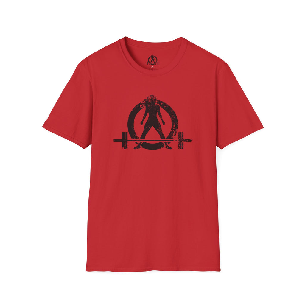 I Workout To Burn Off The Crazy - Unisex Softstyle T-Shirt - White Logo Front & Back