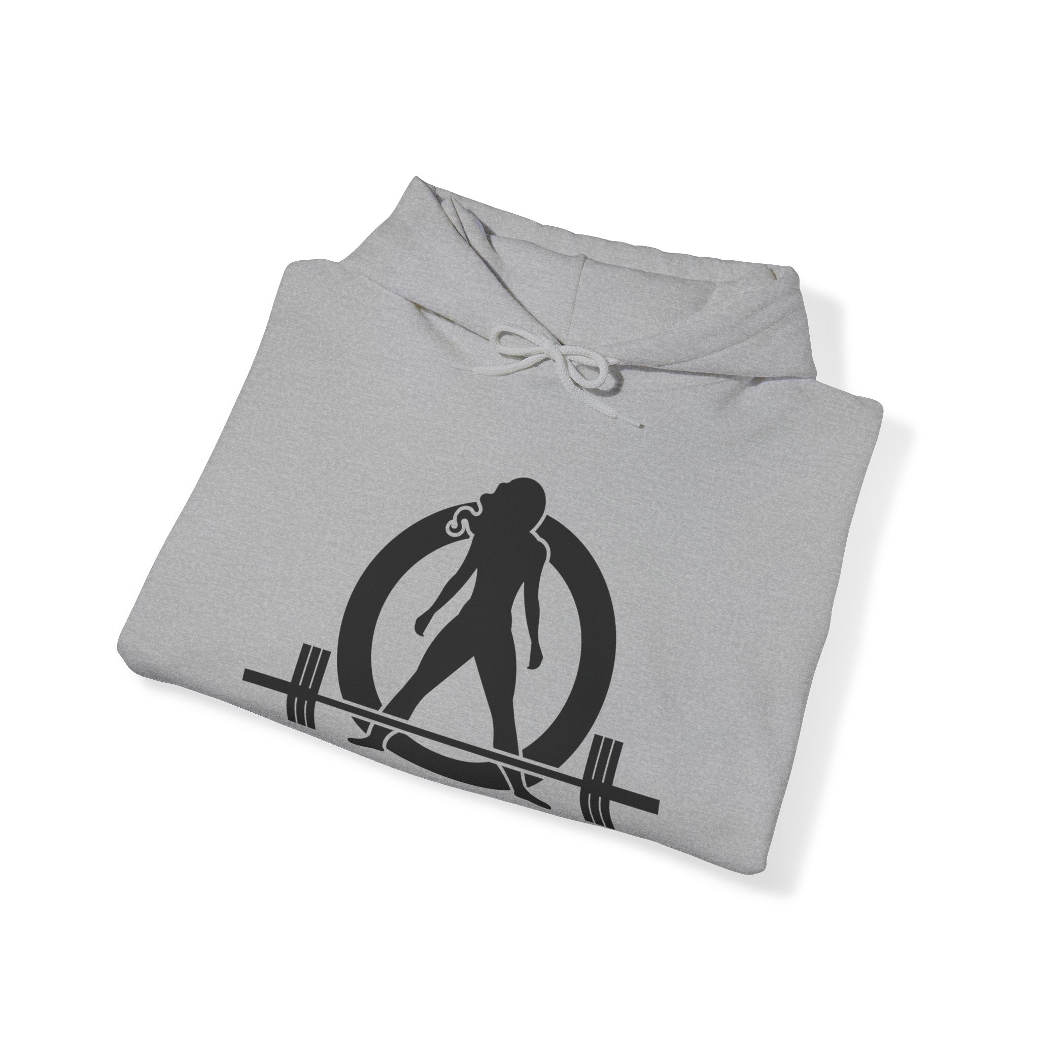 Goal Weight Strong AF - Unisex Heavy Blend Hooded Sweatshirt  - Front & Back Print Black