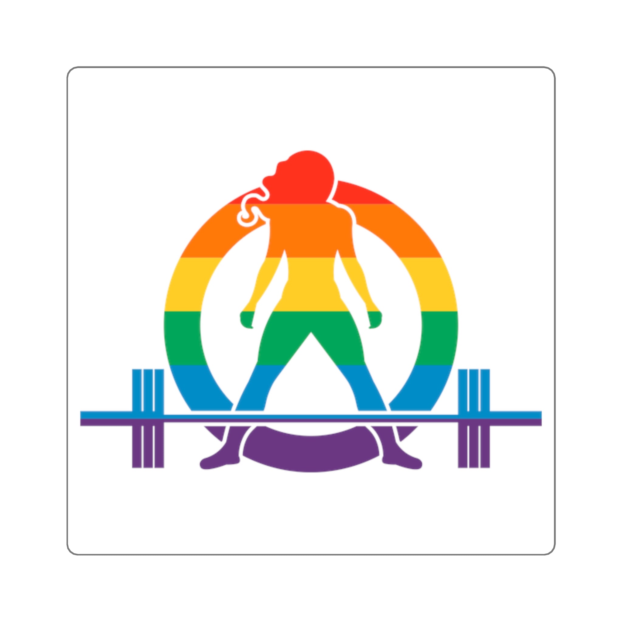 Square Stickers - WWLW Pride Logo