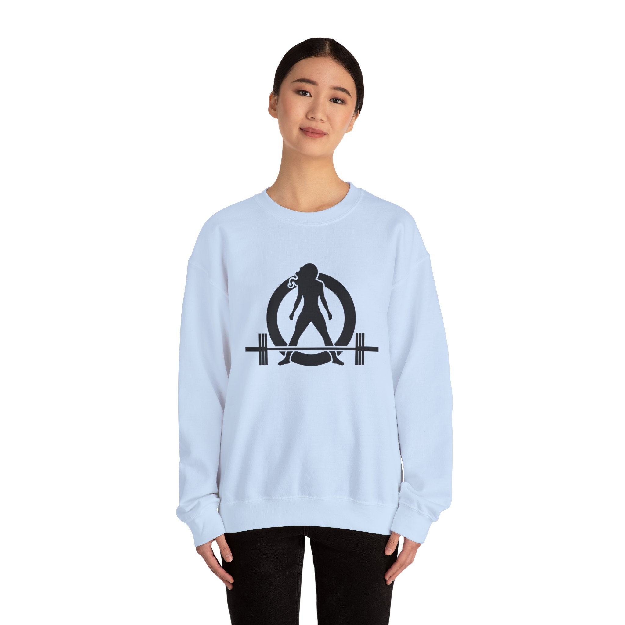 Iron Sharpens Iron - Unisex Heavy Blend™ Crewneck Sweatshirt - Front Black Logo - Front & Back Print