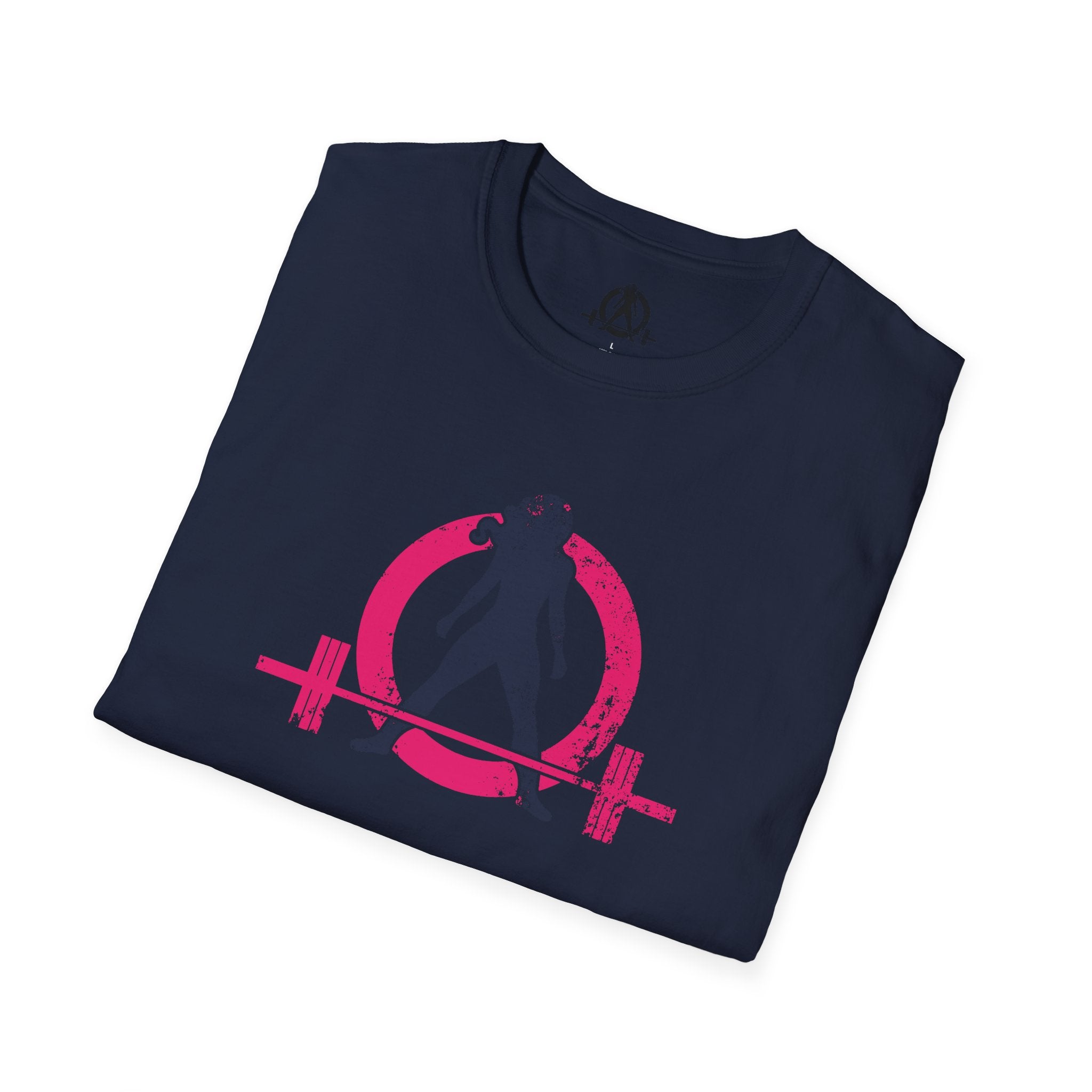 Unisex Softstyle T-Shirt - Inverted Color Distressed Logo - Plain Back (BEST SELLER)