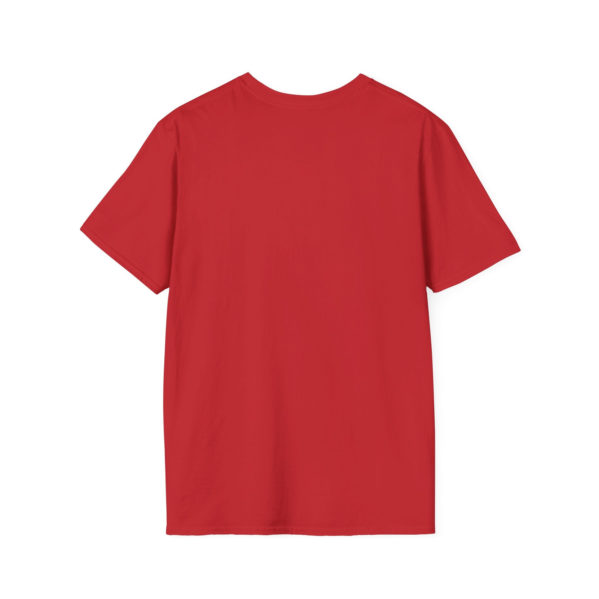 WWLW White Distressed Unisex Softstyle T-Shirt - White Distressed Logo - Plain Back