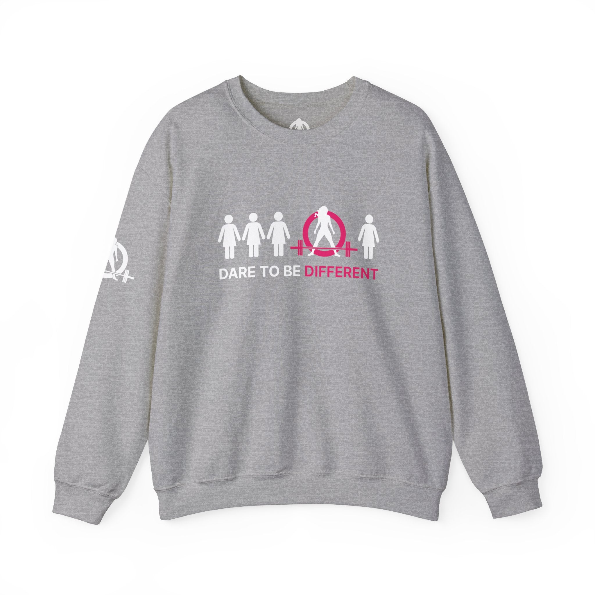 Dare To Be Different - Deadlift - Unisex Heavy Blend™ Crewneck Sweatshirt - Front  Logo