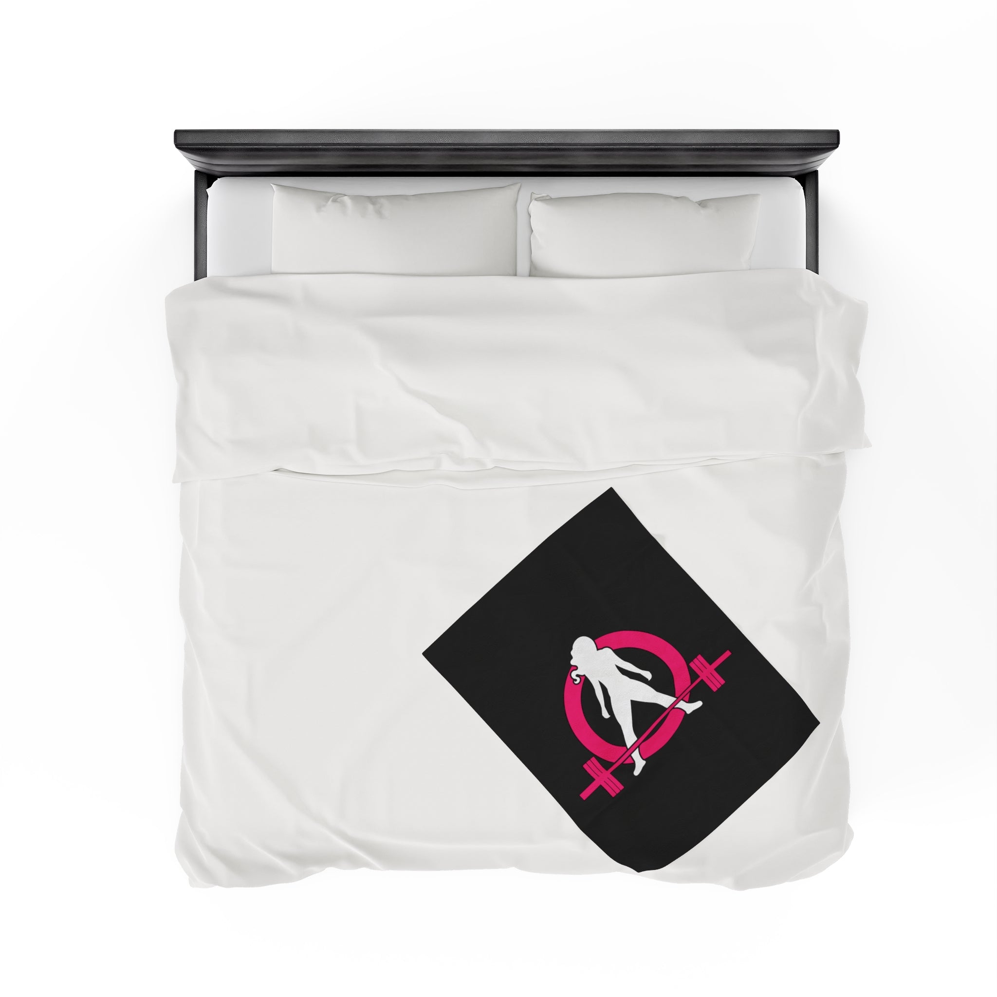 Velveteen Plush Blanket - Classic Dark Logo