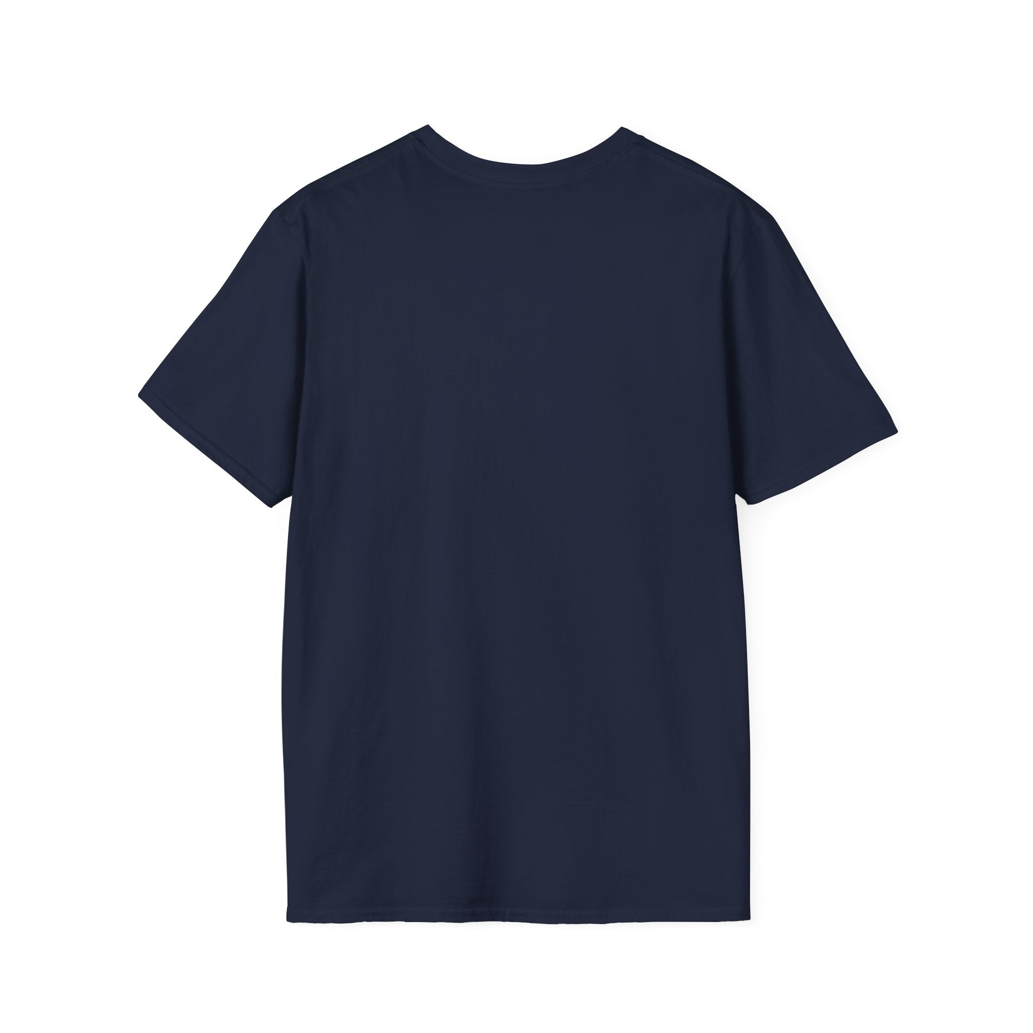 WWLW White Distressed Unisex Softstyle T-Shirt - White Distressed Logo - Plain Back