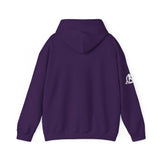 Lift Like.A Girl - Unisex Heavy Blend Hooded Sweatshirt - White Logo on Front & Right Sleeve