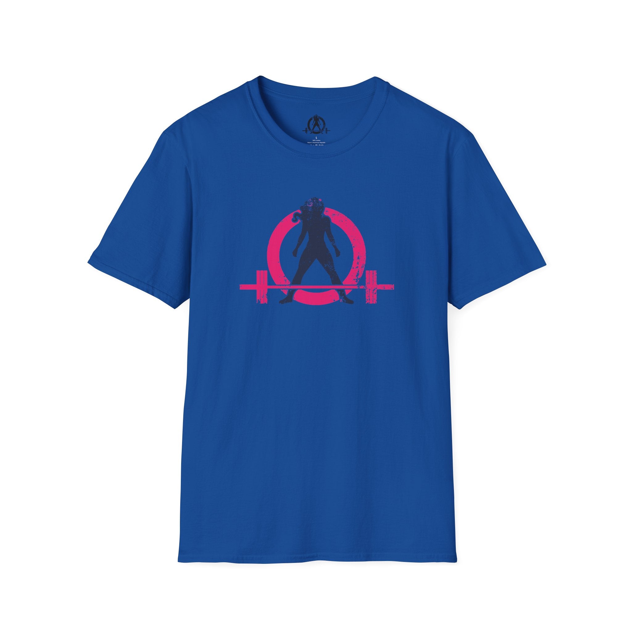 Unisex Softstyle T-Shirt - Inverted Color Distressed Logo - Plain Back (BEST SELLER)