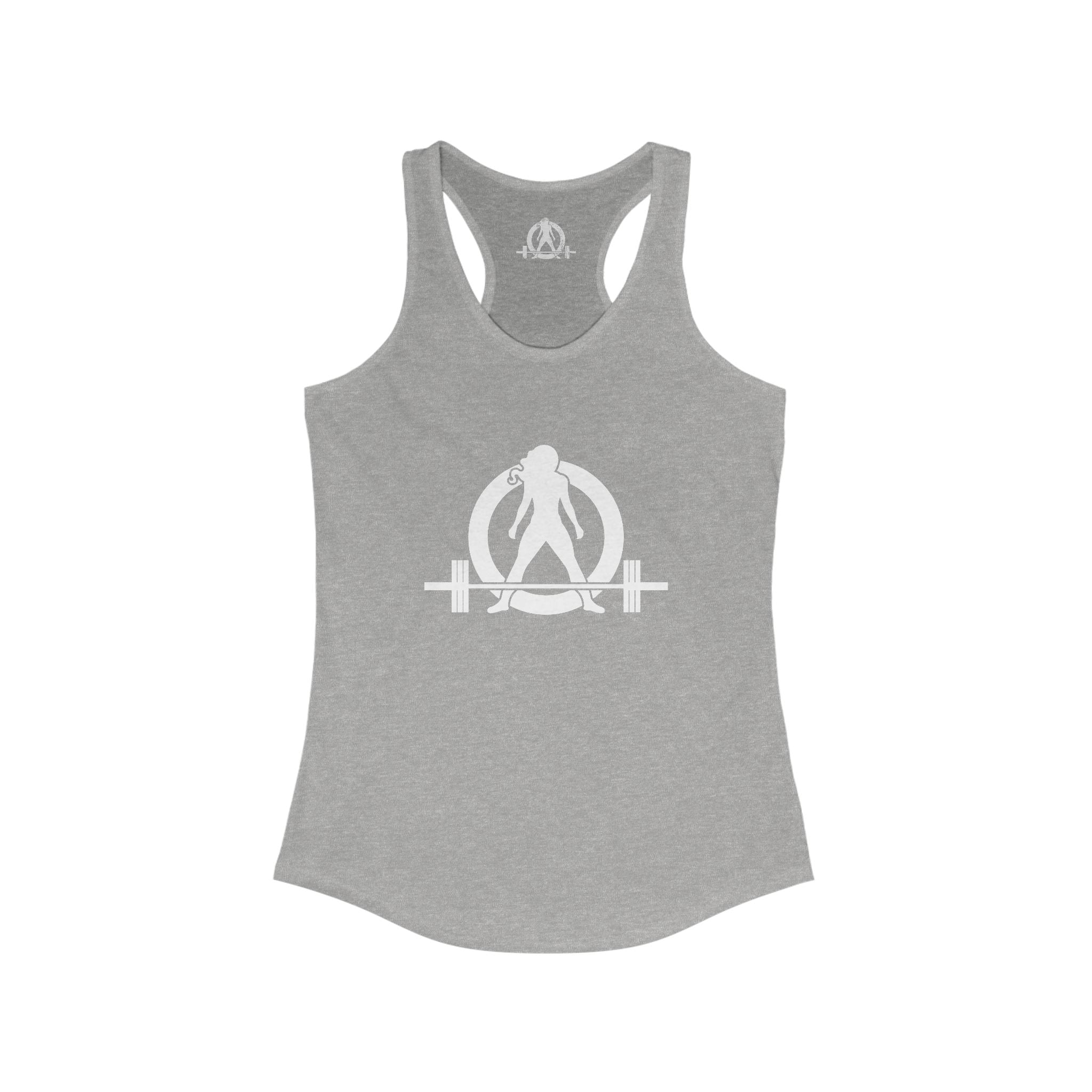 Strong Not Skinny - Women's Ideal Racerback Tank - Logo On Front & Back