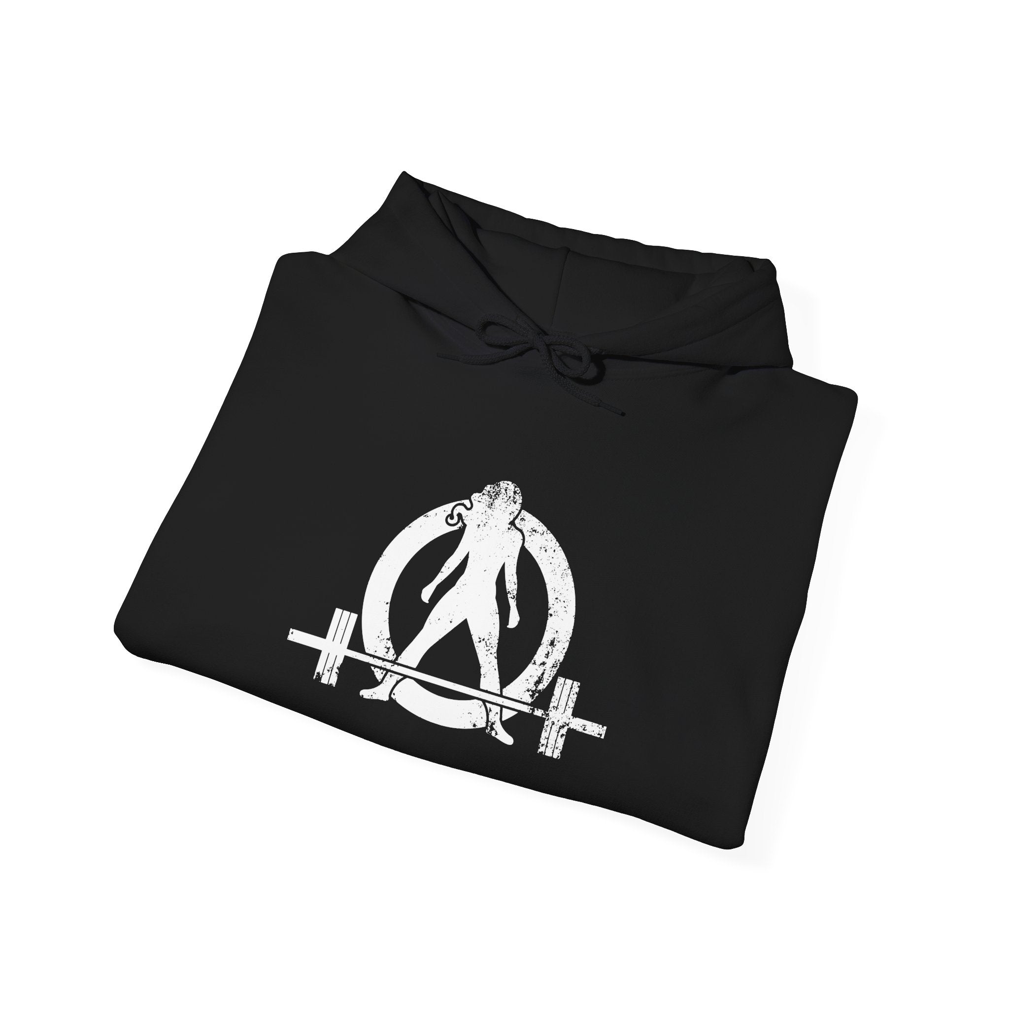 Strong Is Beautiful – Unisex Heavy Blend™ Hooded Sweatshirt (Distressed White Logo) 🤍💪