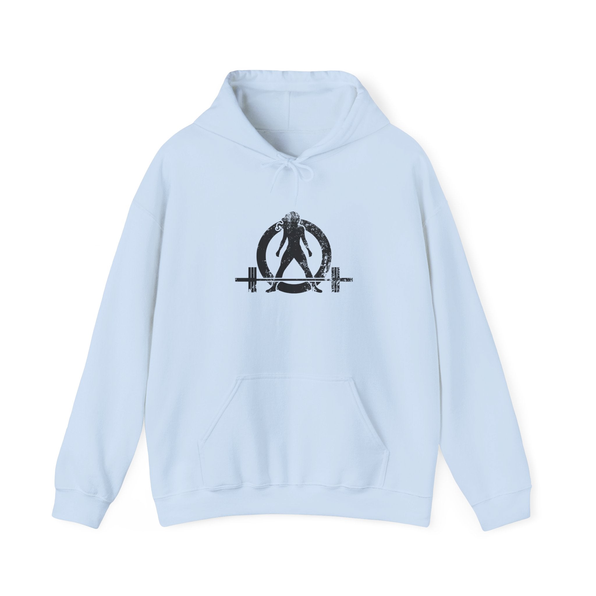 I DON’T WANT TO LOOK SKINNY – Unisex Heavy Blend™ Hooded Sweatshirt (White Logo) 🤍💪🔥