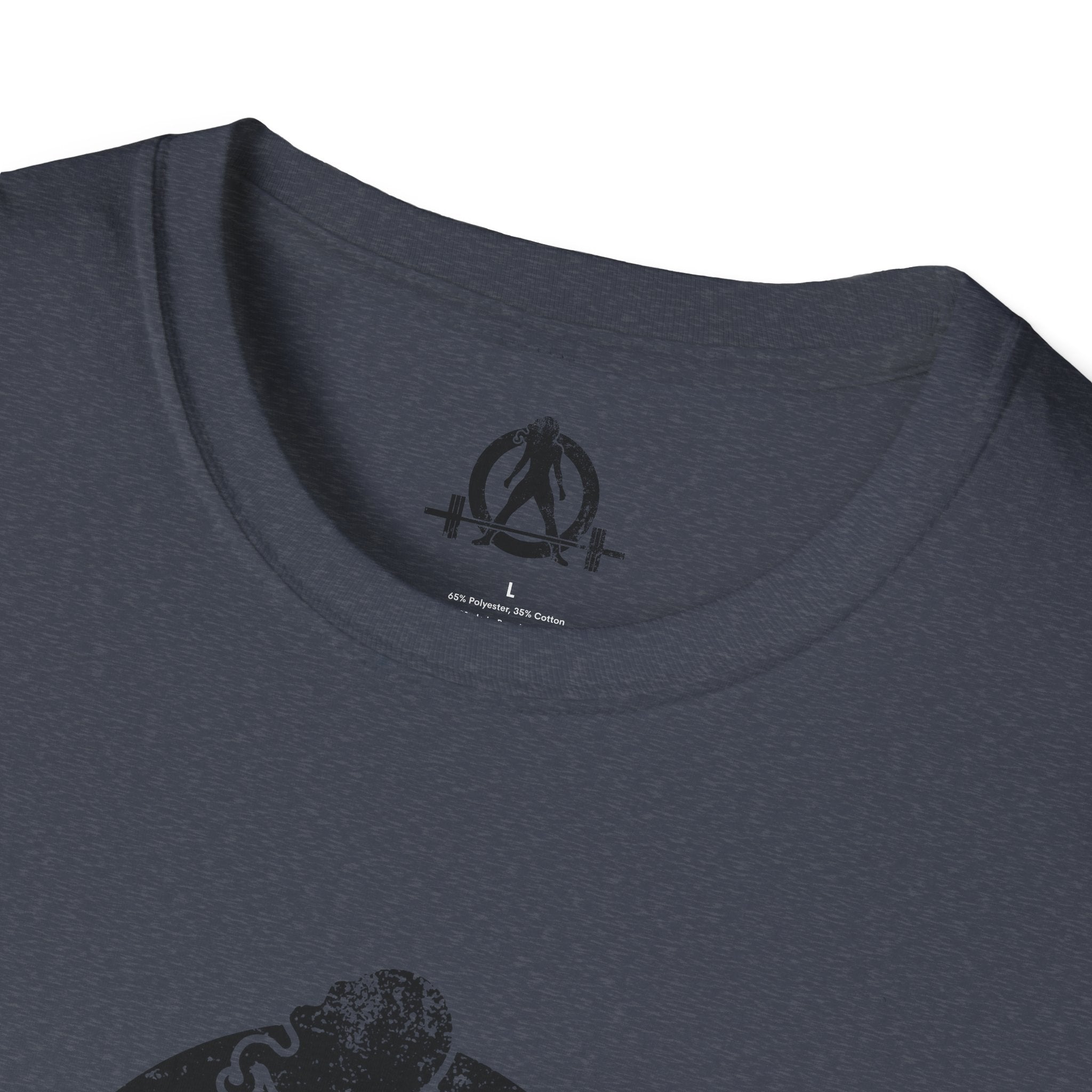Unisex Softstyle T-Shirt - Black Distressed Logo - Plain Back (BEST SELLER)