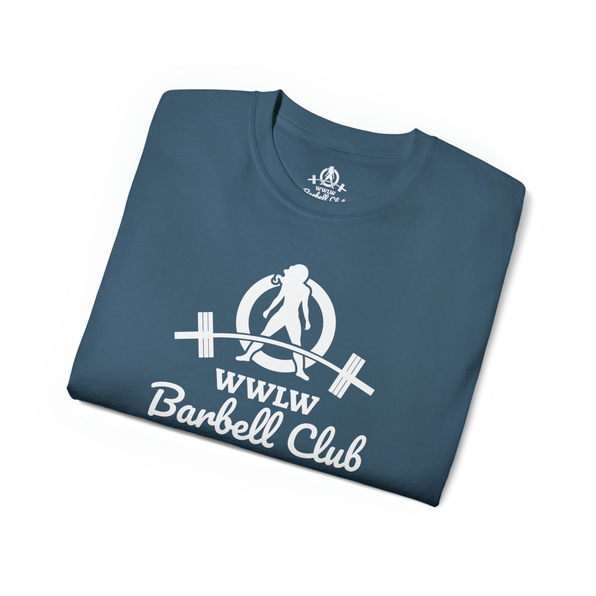 Barbell Club White Classic Logo - Unisex Ultra Cotton Tee