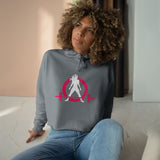 Empowered Crop Hoodie – For Strong Women Who Lift - Classic Logo