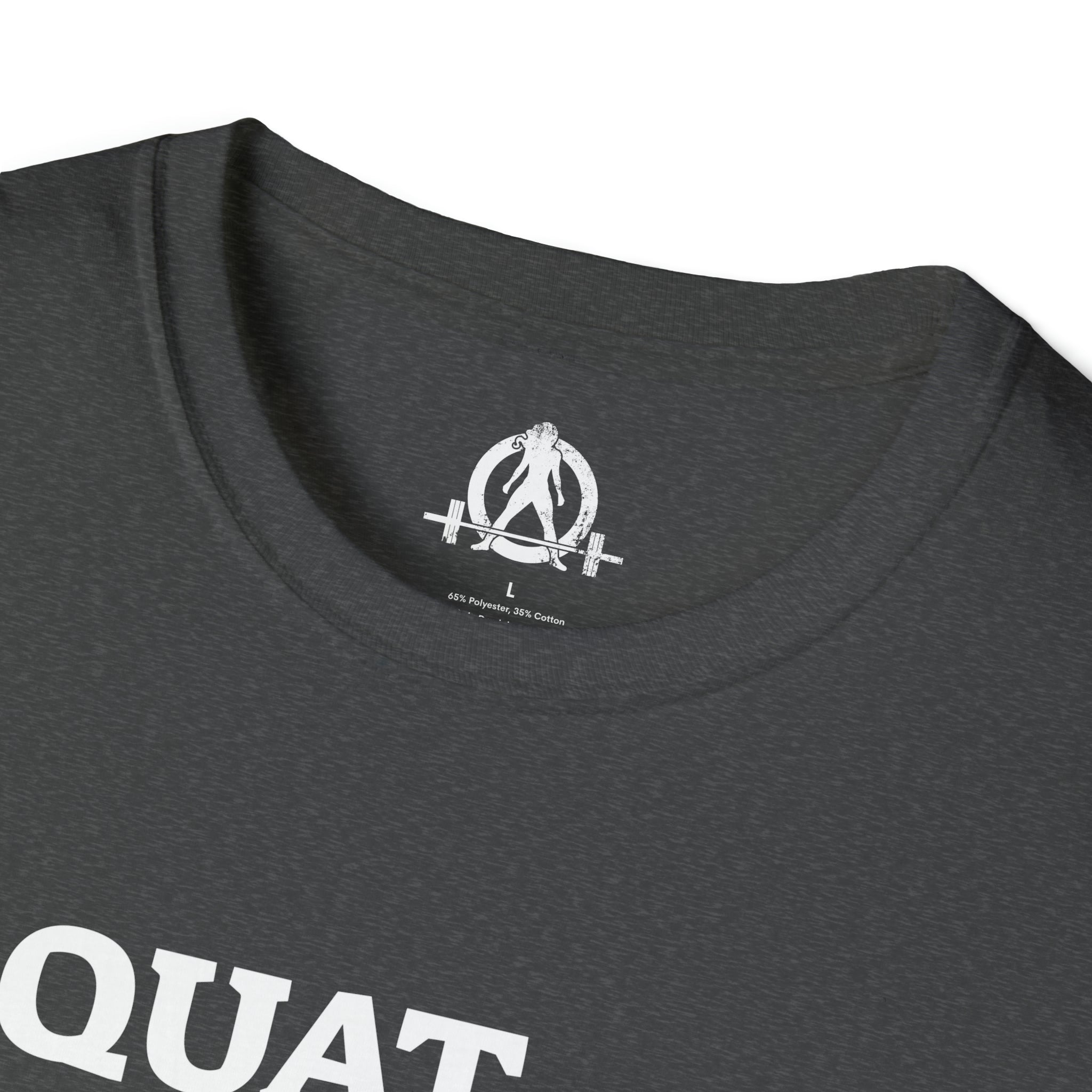 Squat Bench Deadlift Repeat - Unisex Softstyle T-Shirt - Black & Pink - Plain Back