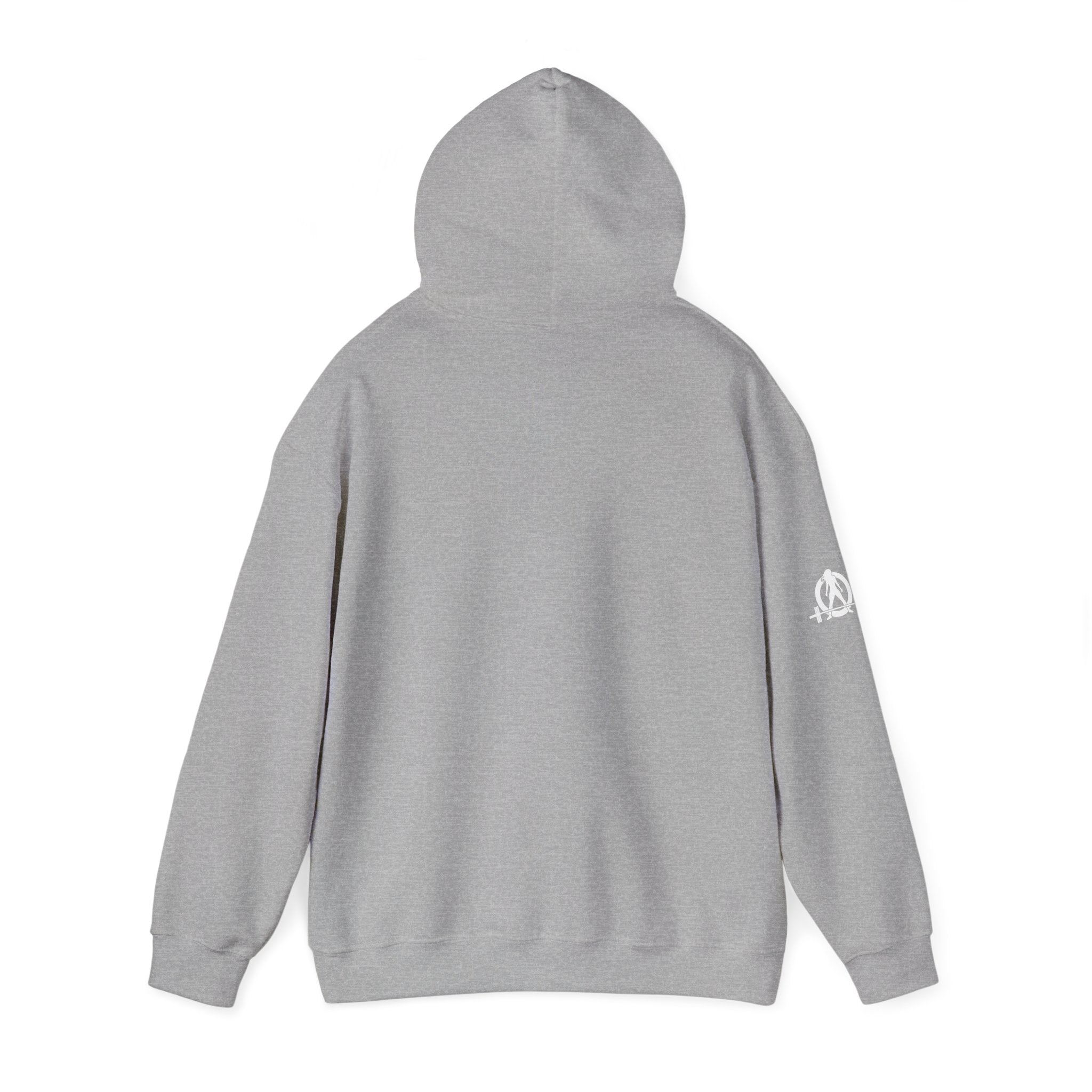 Everything Hurts & I'm Hungry  - Unisex Heavy Blend Hooded Sweatshirt  - White Print Front/Arm