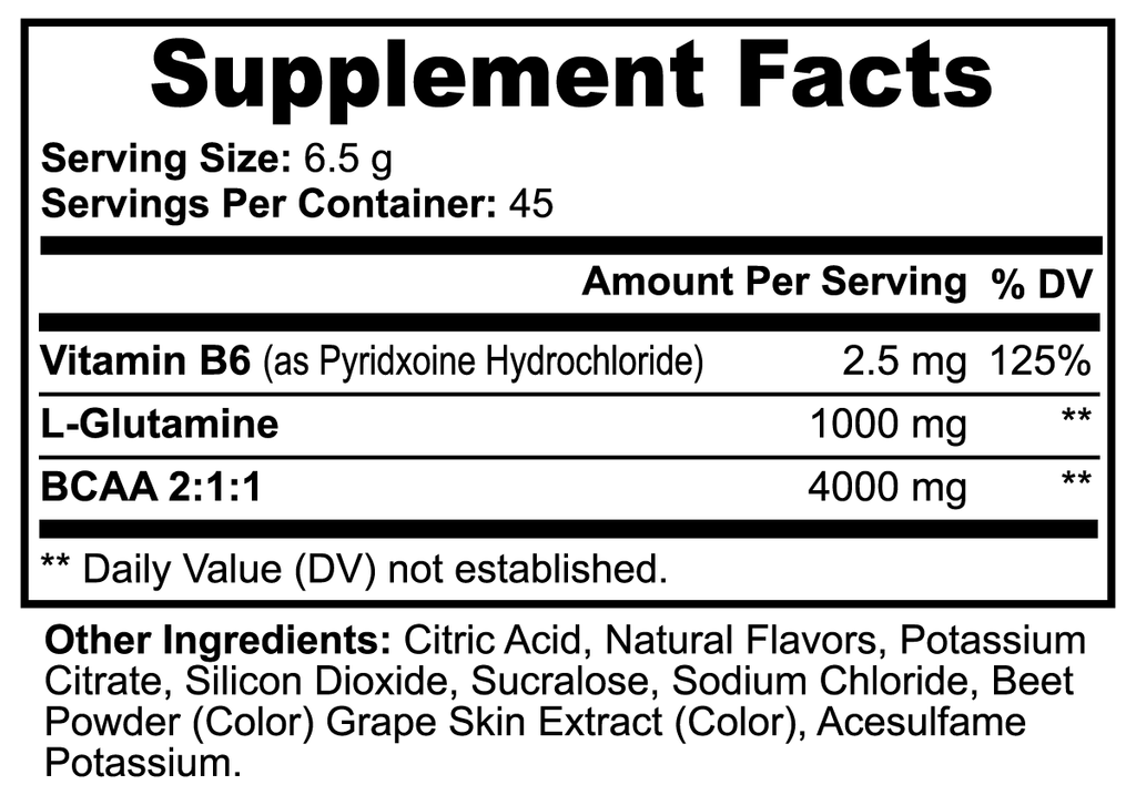 BCAA Post Workout Powder (Honeydew/Watermelon) - 454 grams