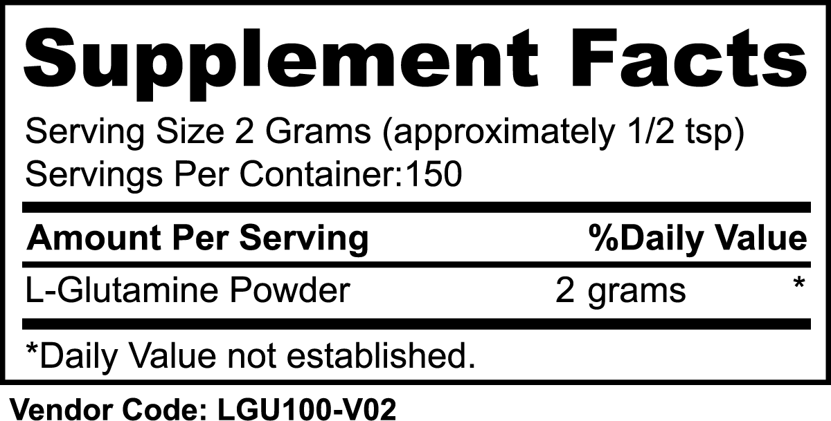 L-Glutamine Powder - 300 grams
